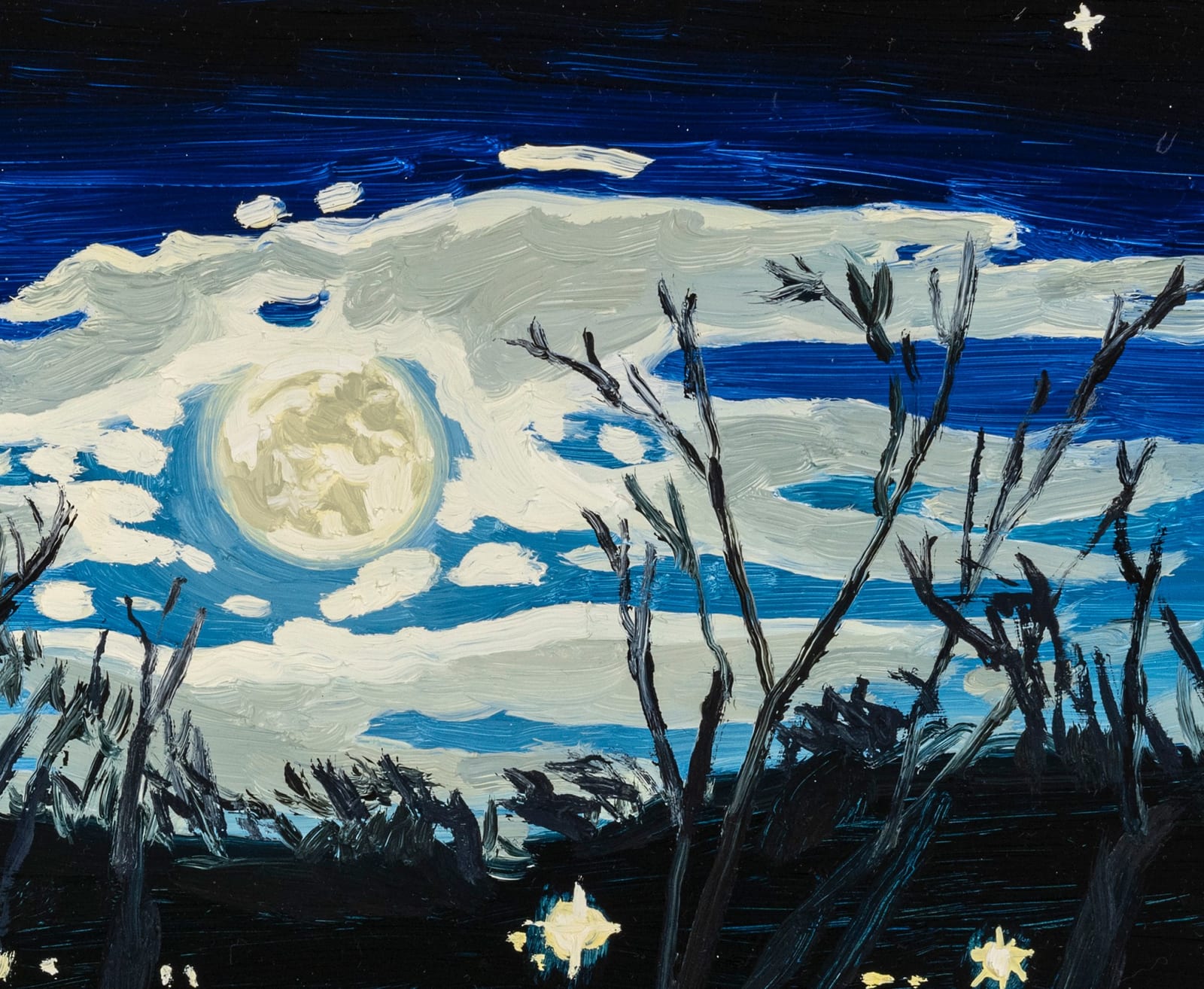 Claudia Keep, January 6th, 5:27 PM, Moon Over the Delaware, 2024