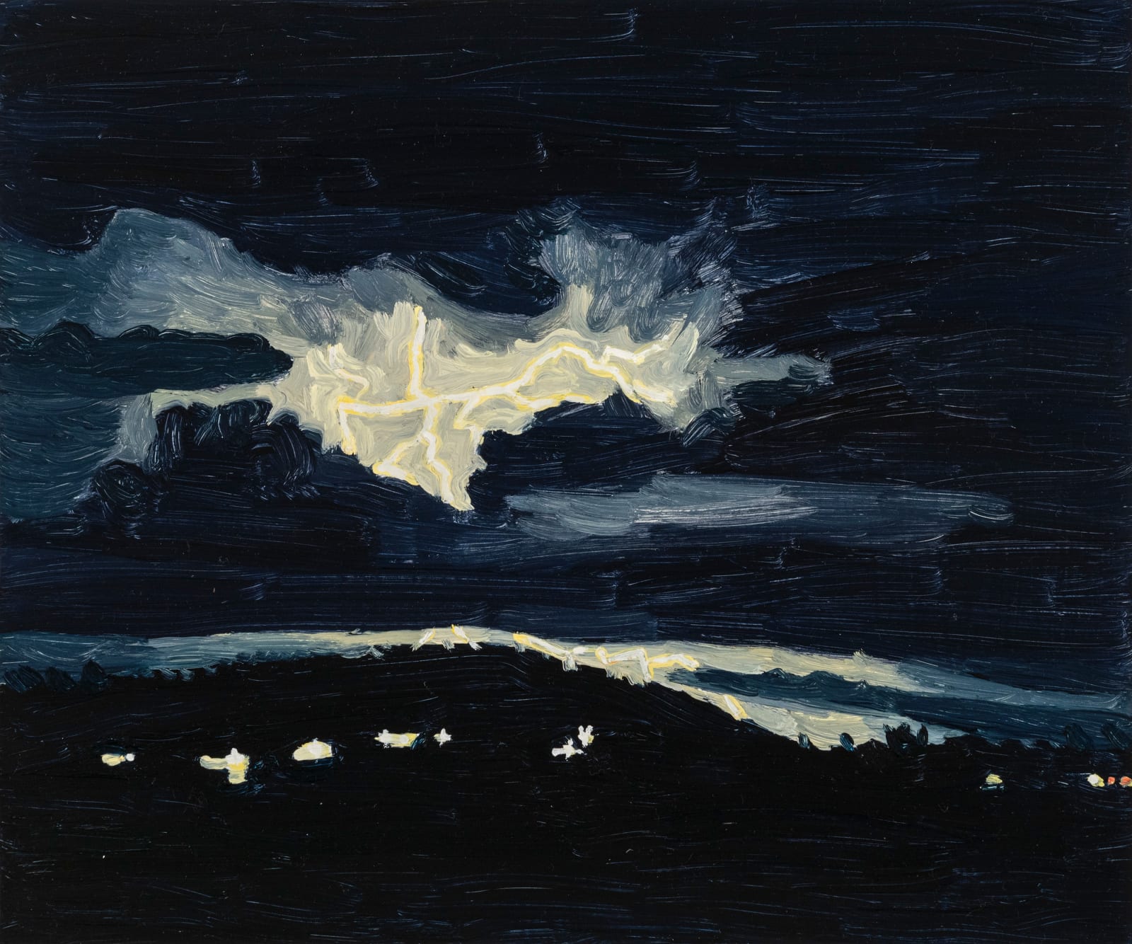 Claudia Keep, June 26th, 9:46 PM, Lightning on the Drive Home, 2024