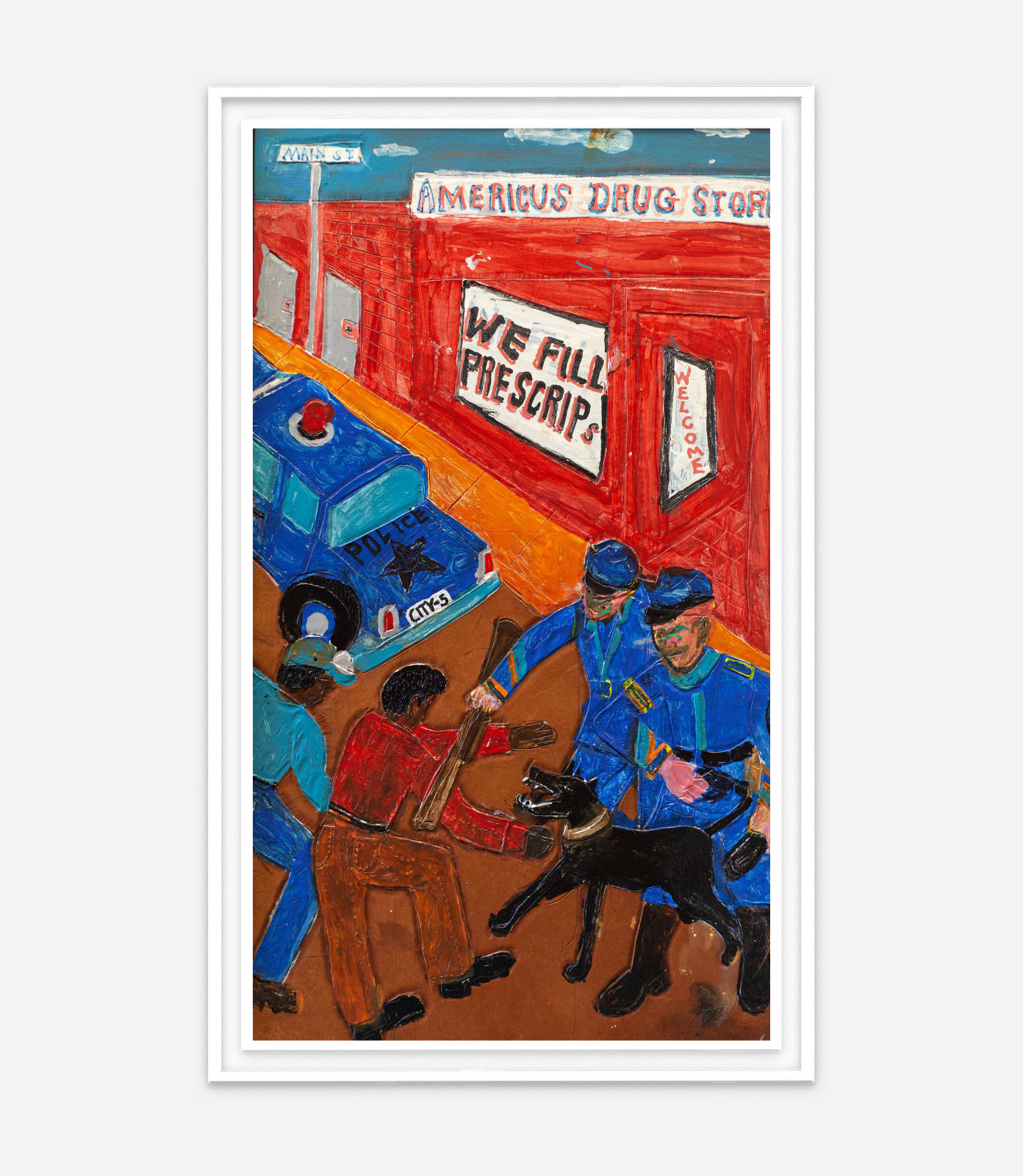 Winfred Rembert, The Attack, 2018