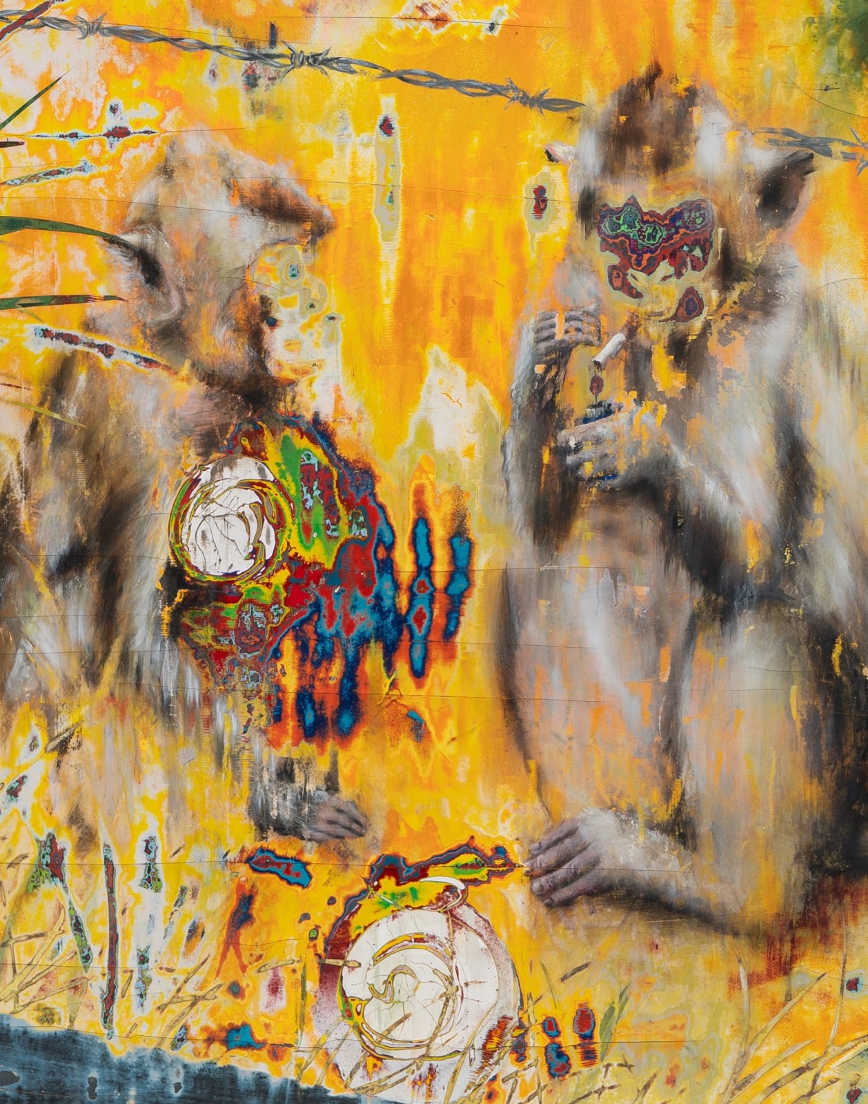 Dennis Miranda Zamorano, A negotiation is a meeting (stealing bananas), 2023