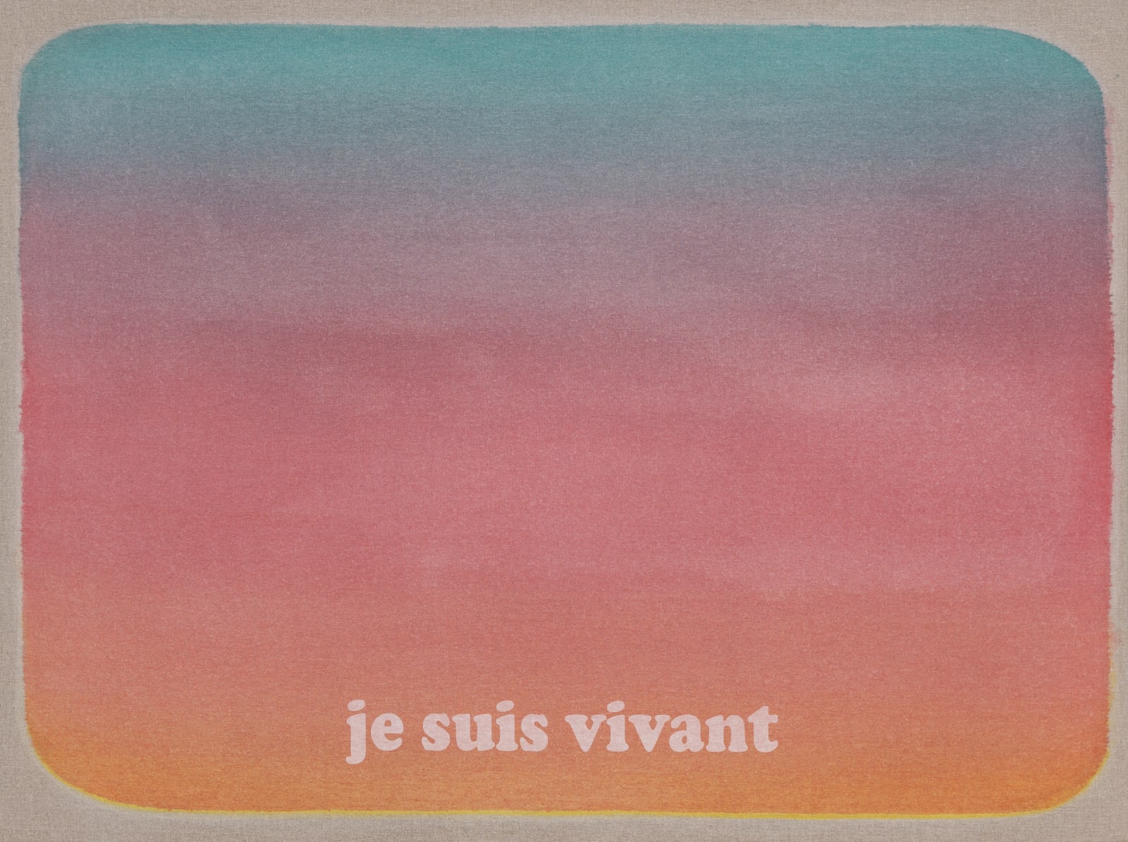 Laurent Pernot, Je suis vivant (I am alive), 2017