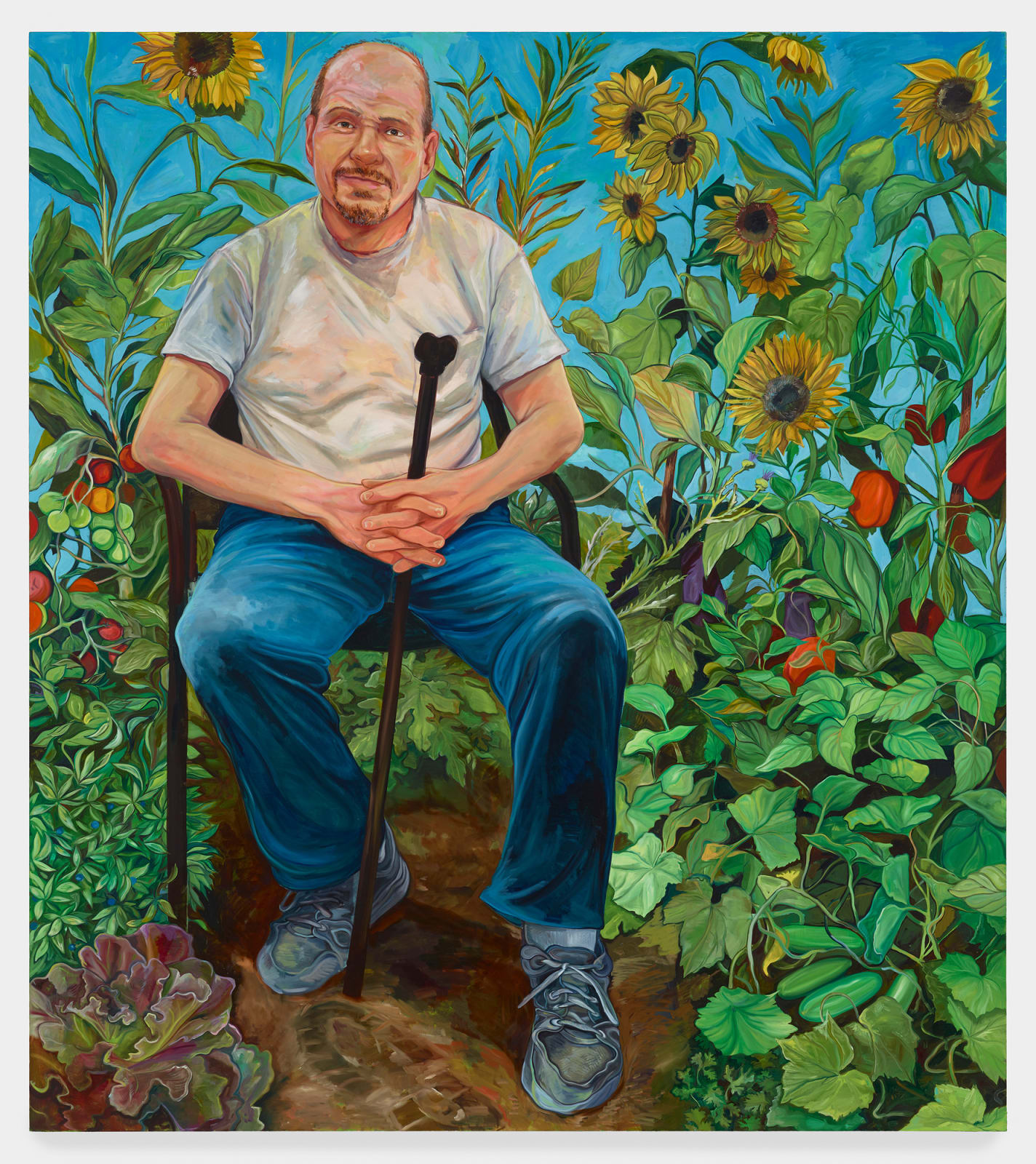 Rebecca Ness, Dad in the Garden, 2021