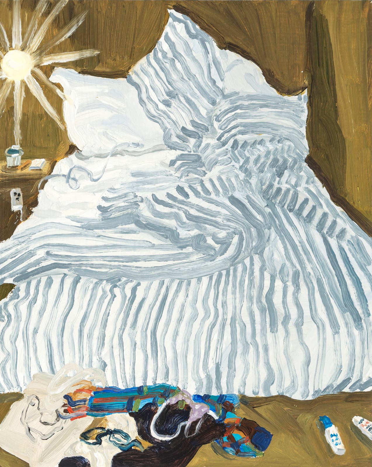 Claudia Keep, Striped Sheets, 2022