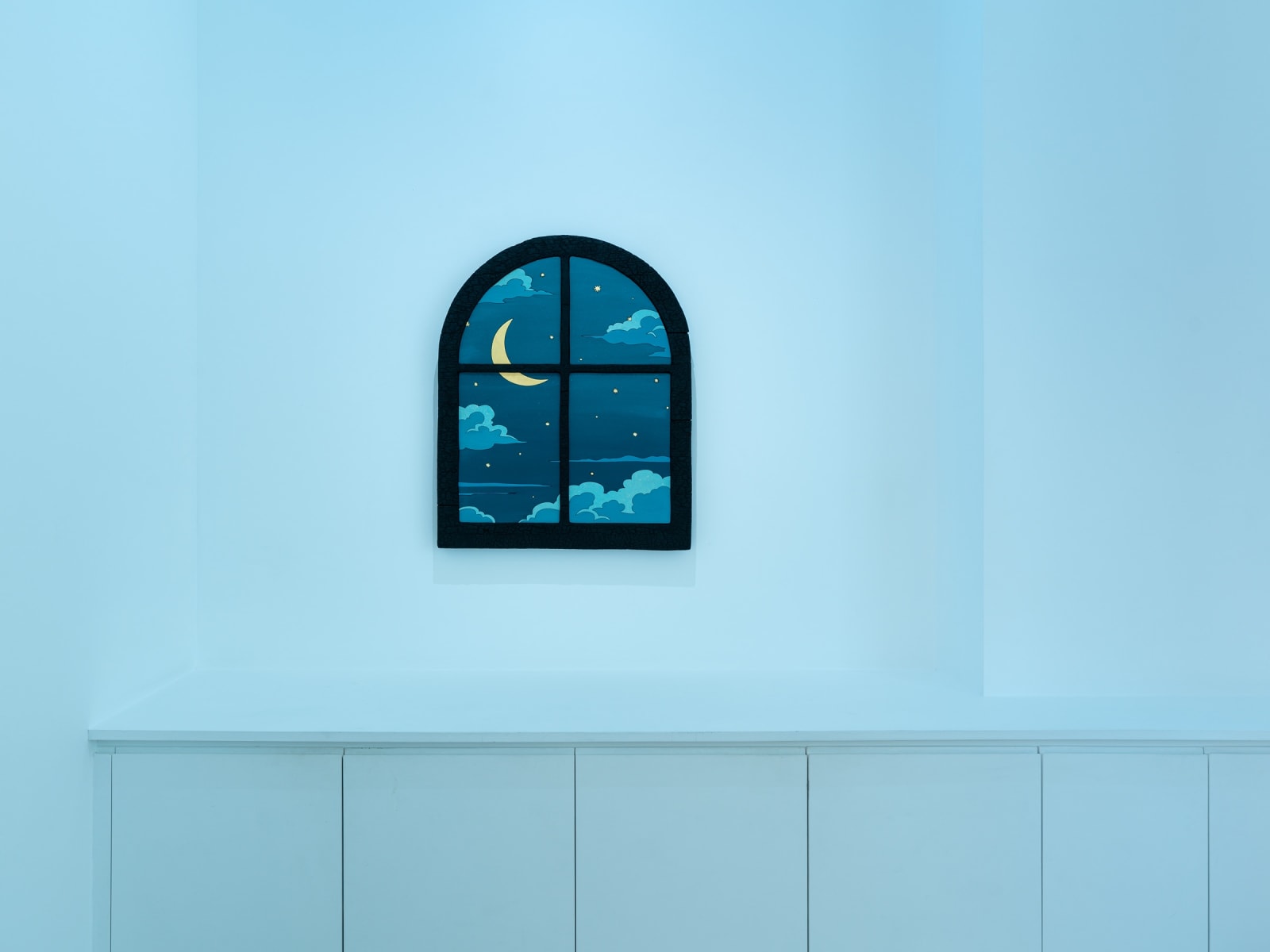 Laurent Pernot, Through the window, a starlit sky, 2025