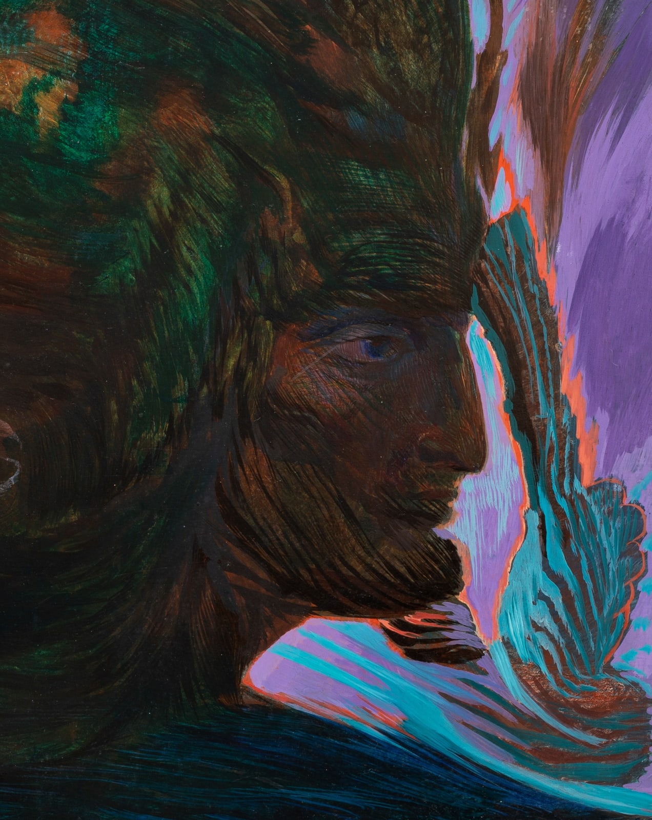 Ernst Fuchs, Fire-Helmet Cherub, 1979