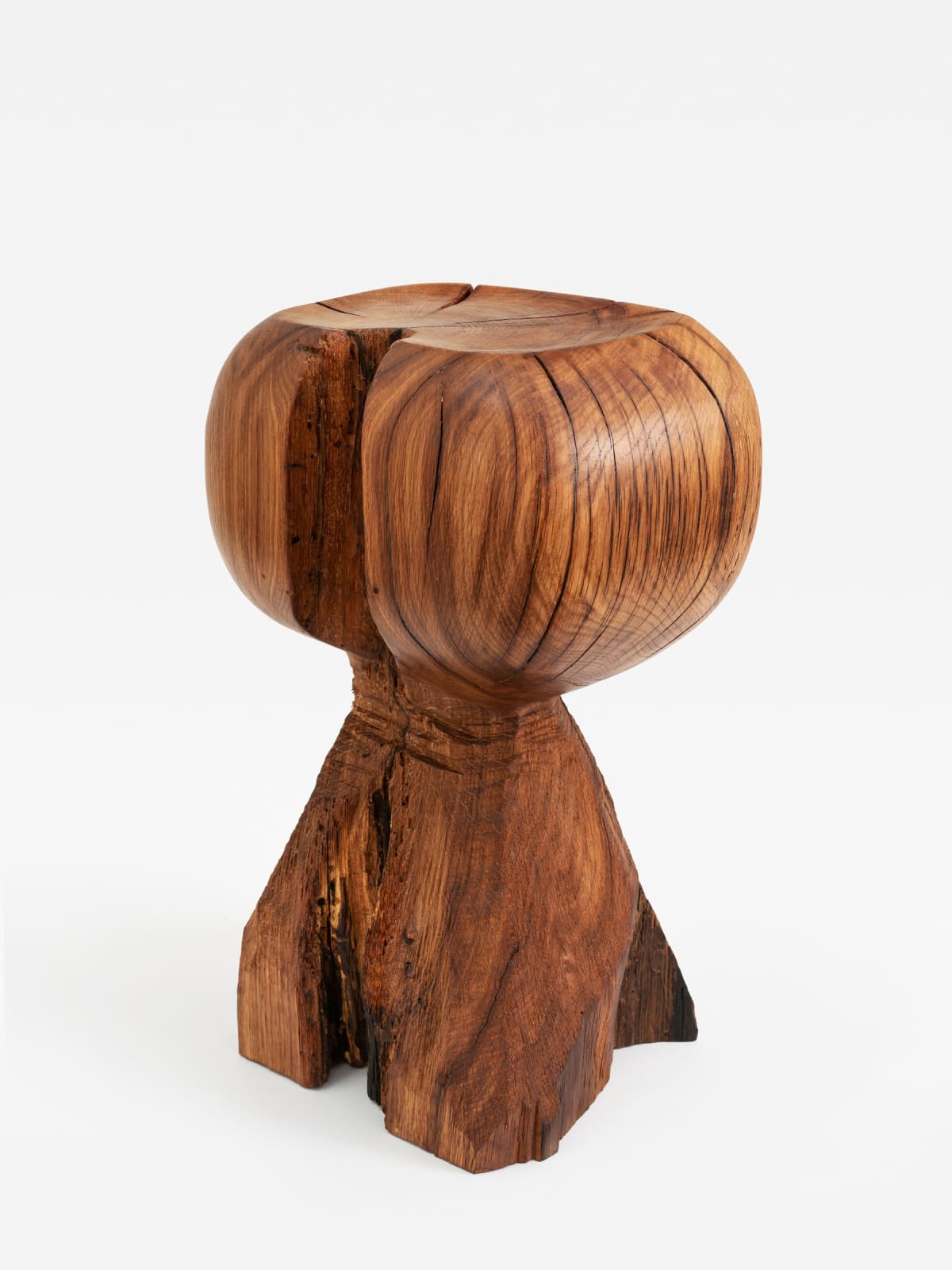 Patrick Kim-Gustafson, Half-done stool, 2024