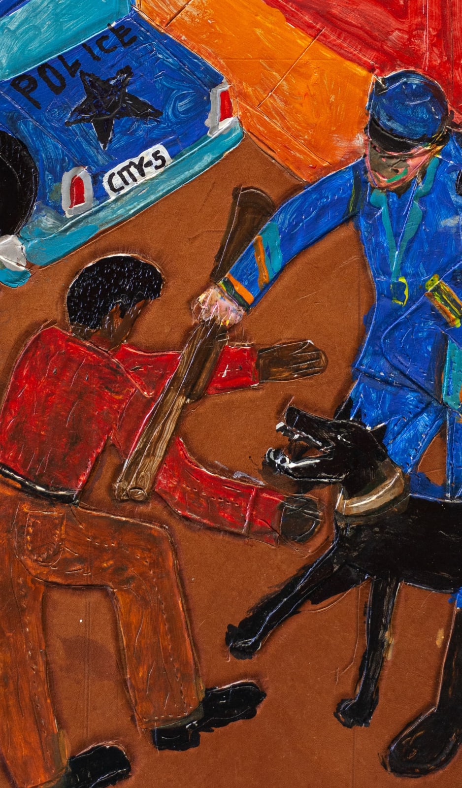 Winfred Rembert, The Attack, 2018