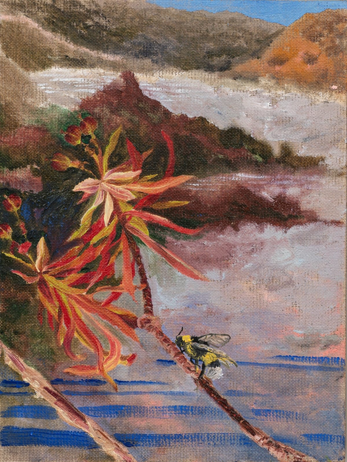 Ángela Ferrari, Silver atmosphere: between water and clouds, 2025