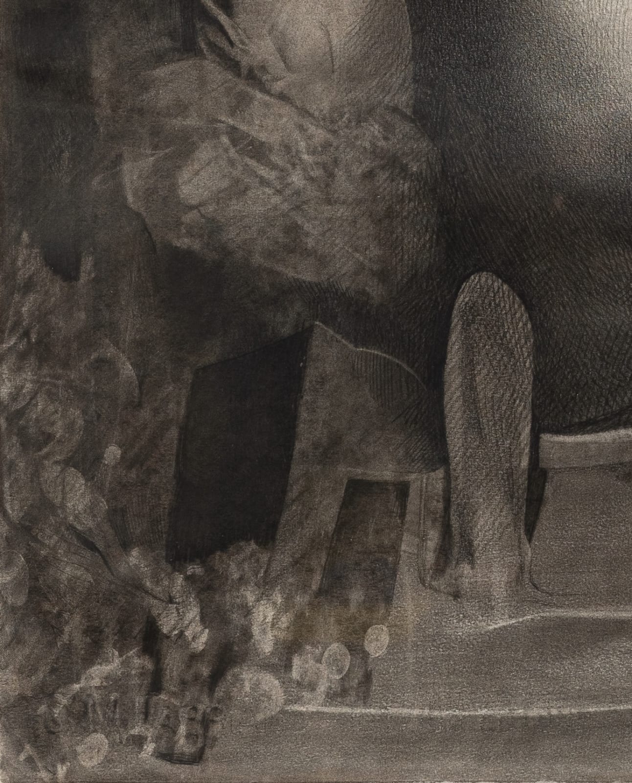 Ernst Fuchs, Élévation vers l'ombre de la salamandre, 1970