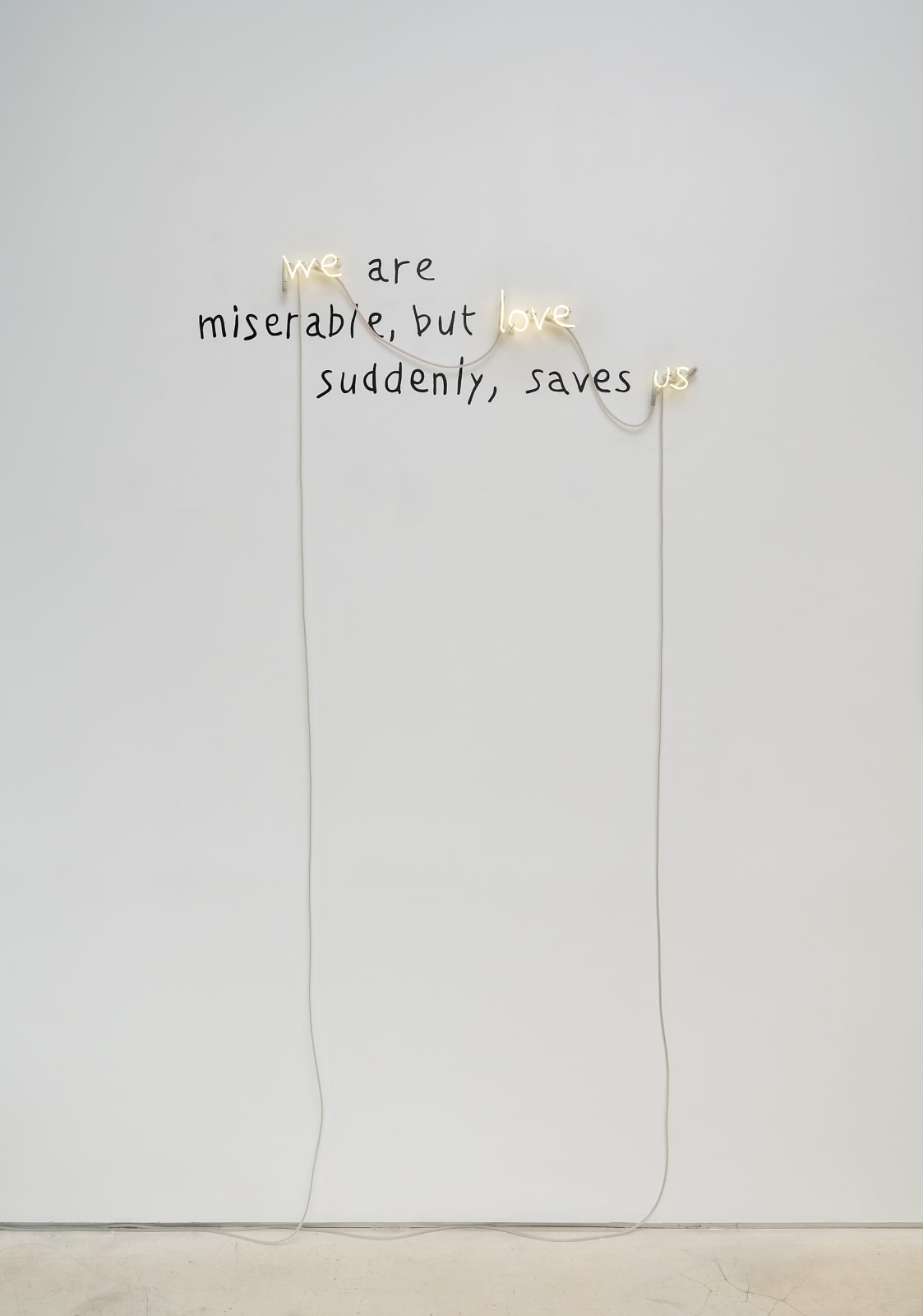 Laurent Pernot, We are miserable, but love, suddenly, saves us, 2022