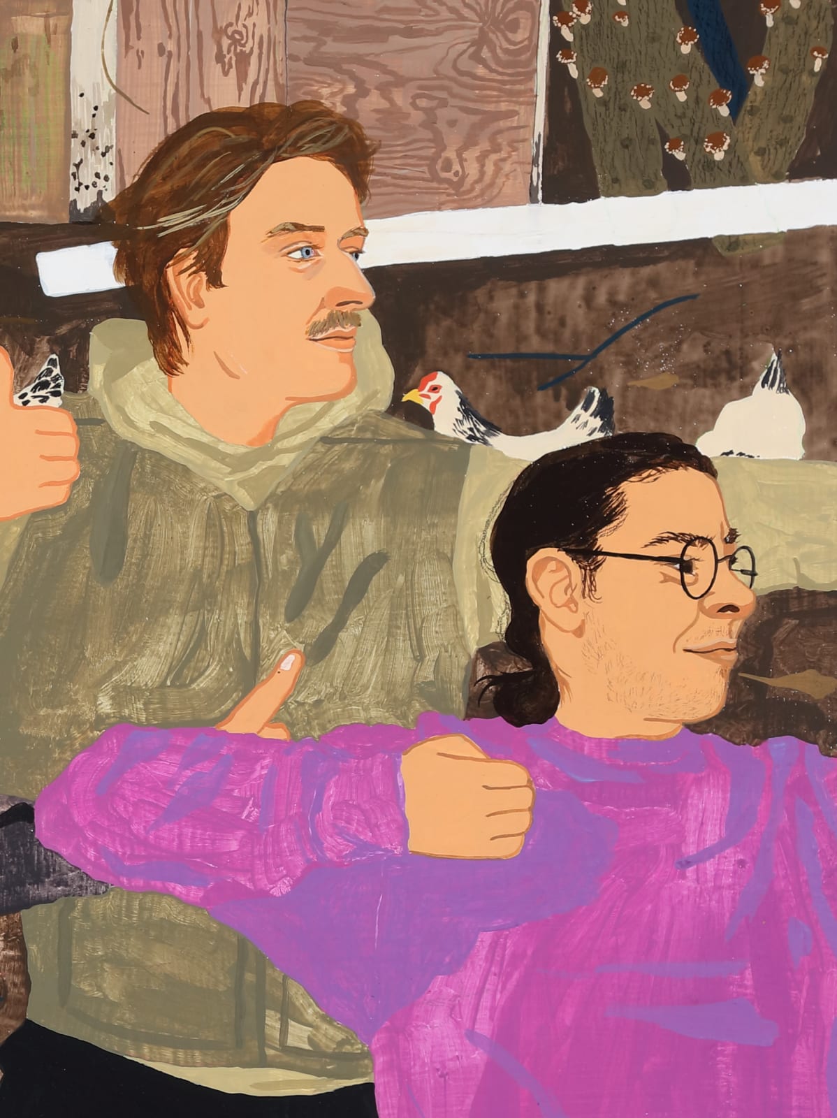 Dianna Settles, Draw bow to shoot vulture. Closing the sparrow’s bridge, 2023