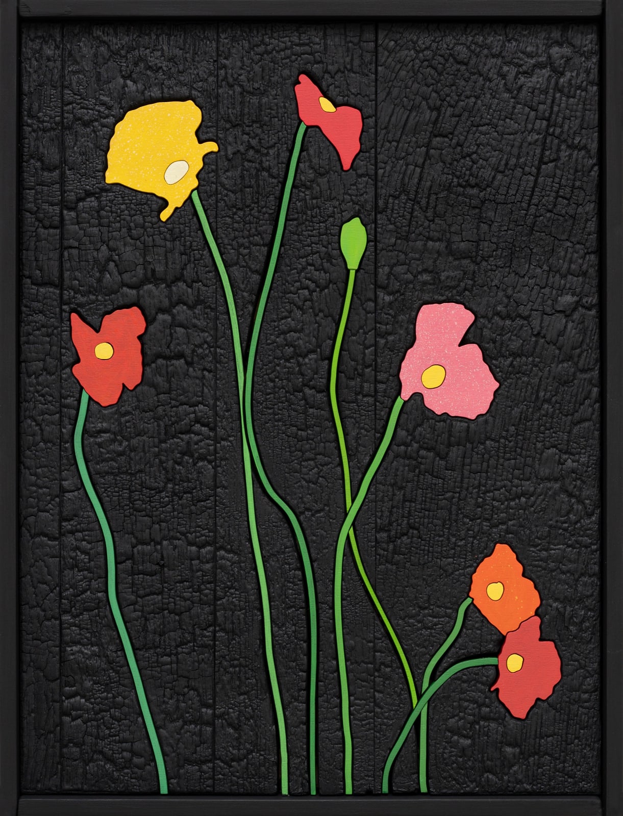 Laurent Pernot, Les rêves noirs – Fire poppies, 2025