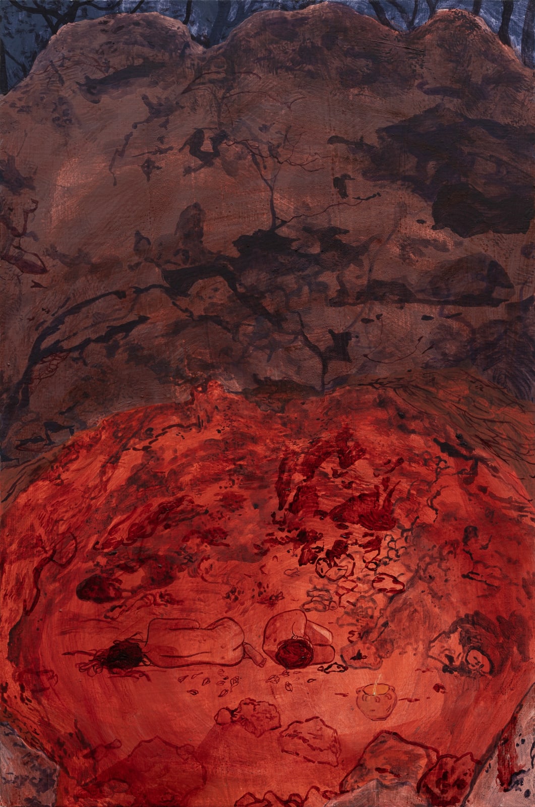 Dianna Settles, Awaiting the madder and crocus, 2024