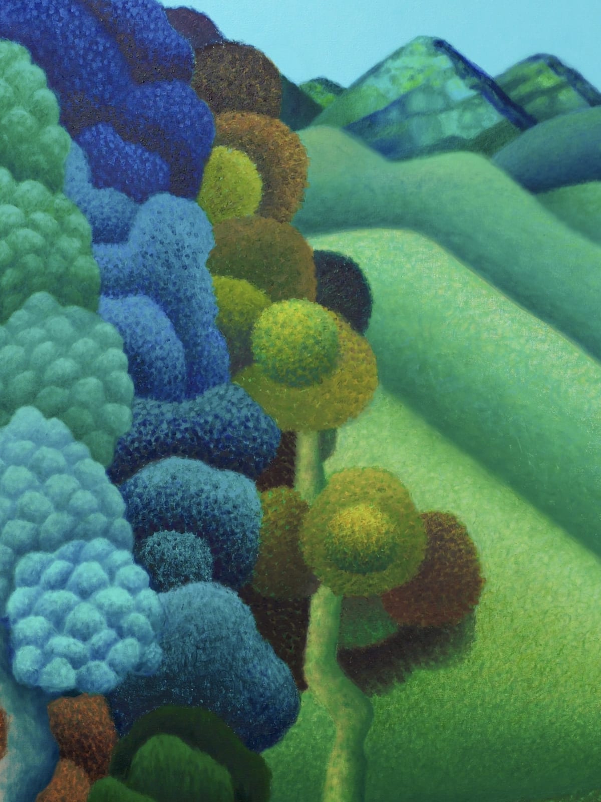 Amanda Baldwin, Heightened Emerald Hillside, 2021