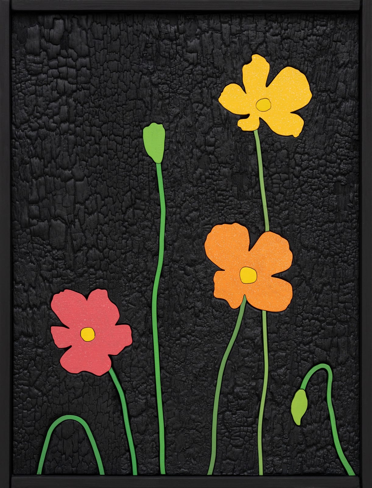 Laurent Pernot, Les rêves noirs – Fire poppies, 2025