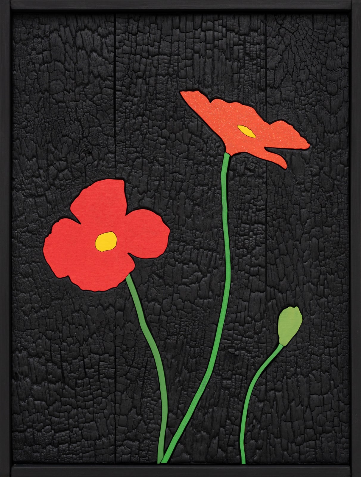 Laurent Pernot, Les rêves noirs – Fire poppies, 2025