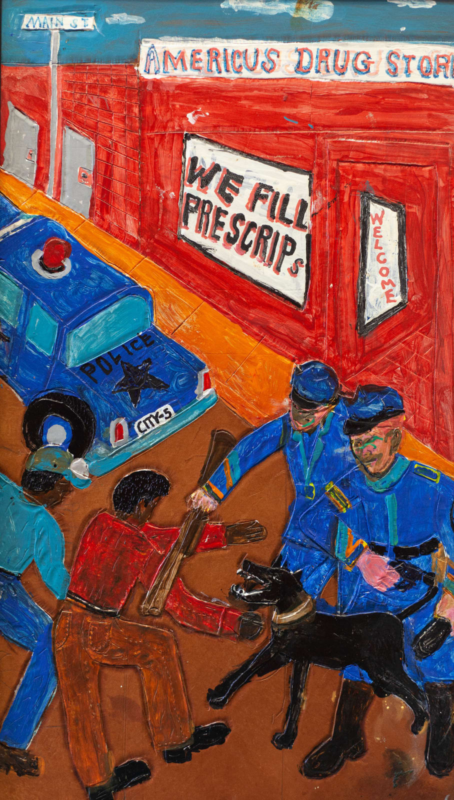 Winfred Rembert, The Attack, 2018