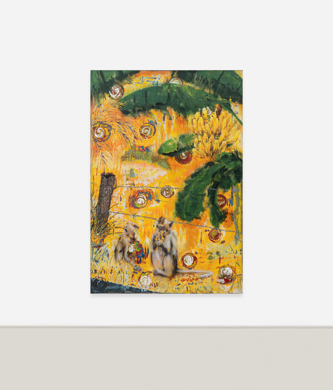 Dennis Miranda Zamorano, A negotiation is a meeting (stealing bananas), 2023