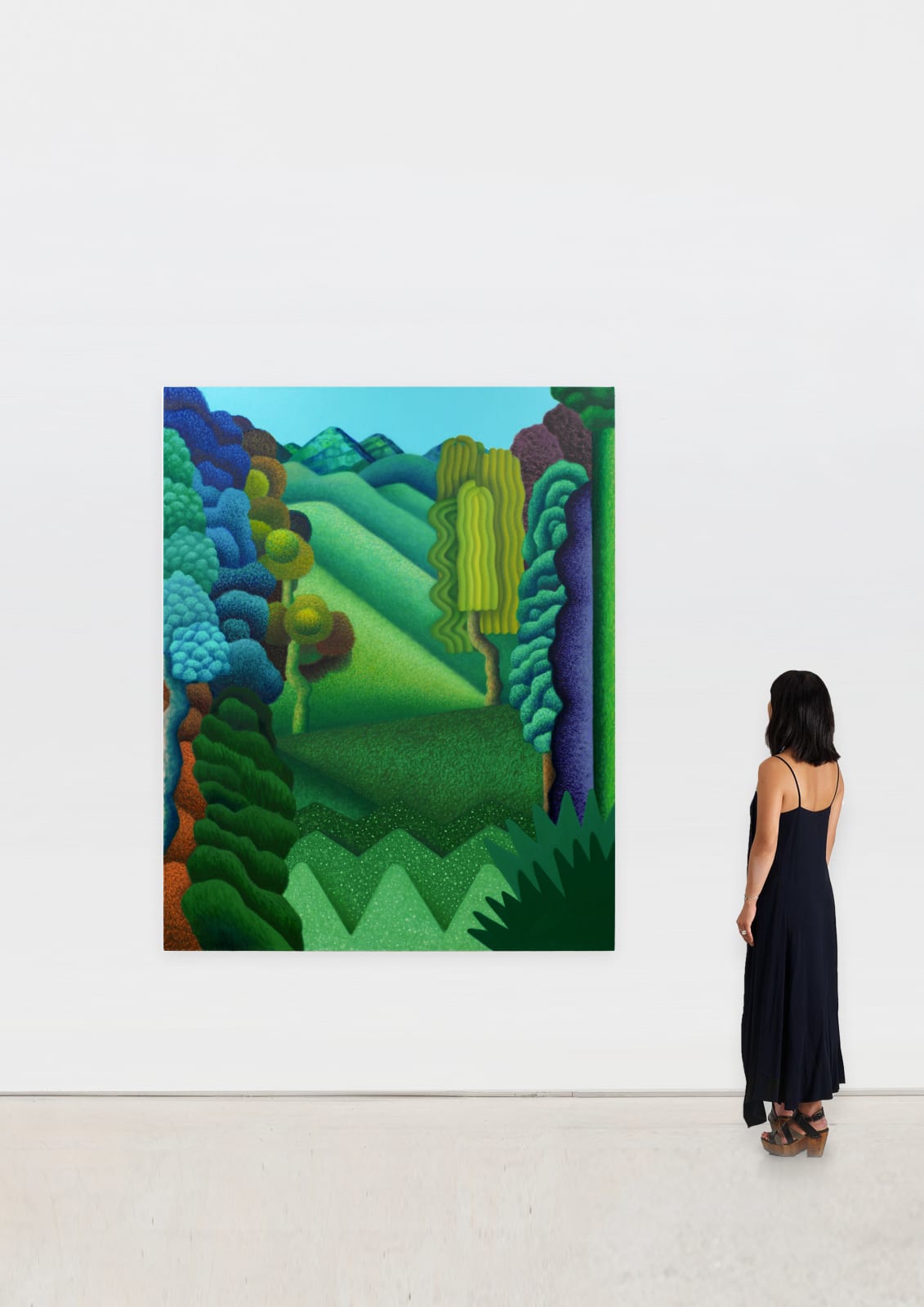 Amanda Baldwin, Heightened Emerald Hillside, 2021