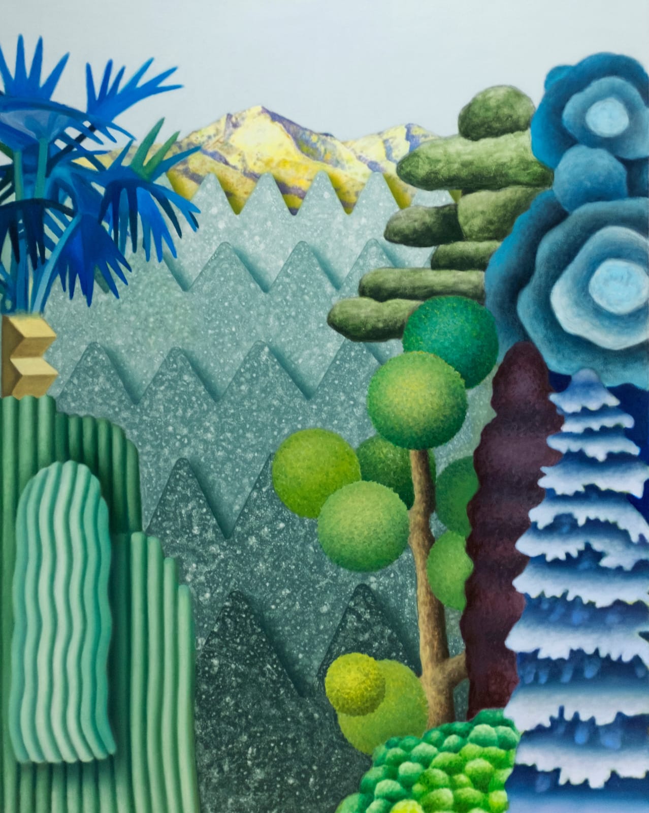 Amanda Baldwin, Soaked Turquoise Terrace , 2020