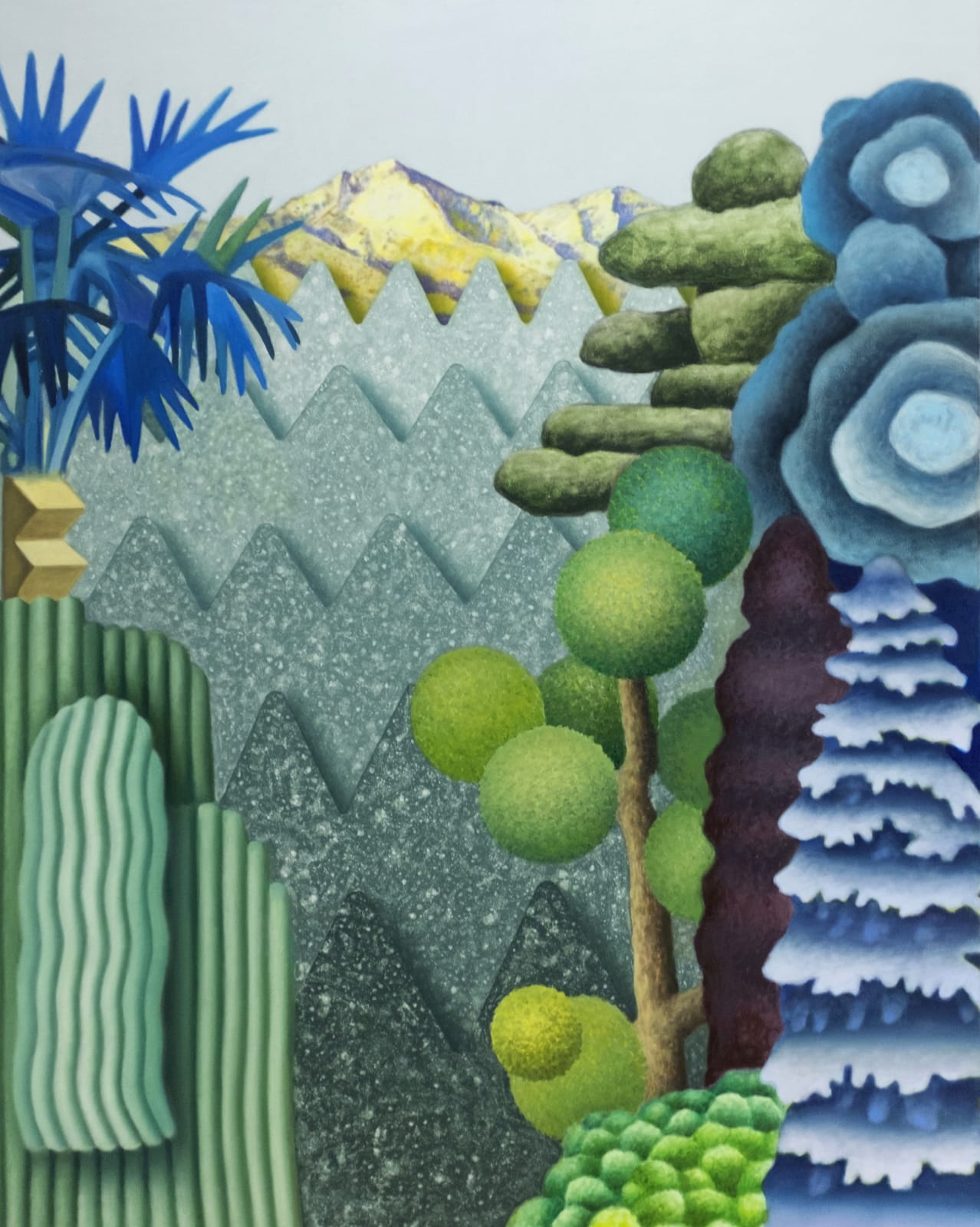 Amanda Baldwin, Soaked Turquoise Terrace , 2020
