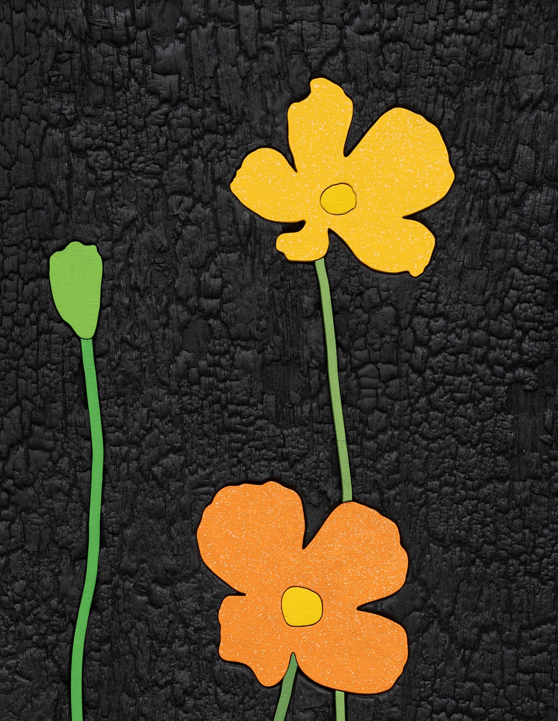 Laurent Pernot, Les rêves noirs – Fire poppies, 2025