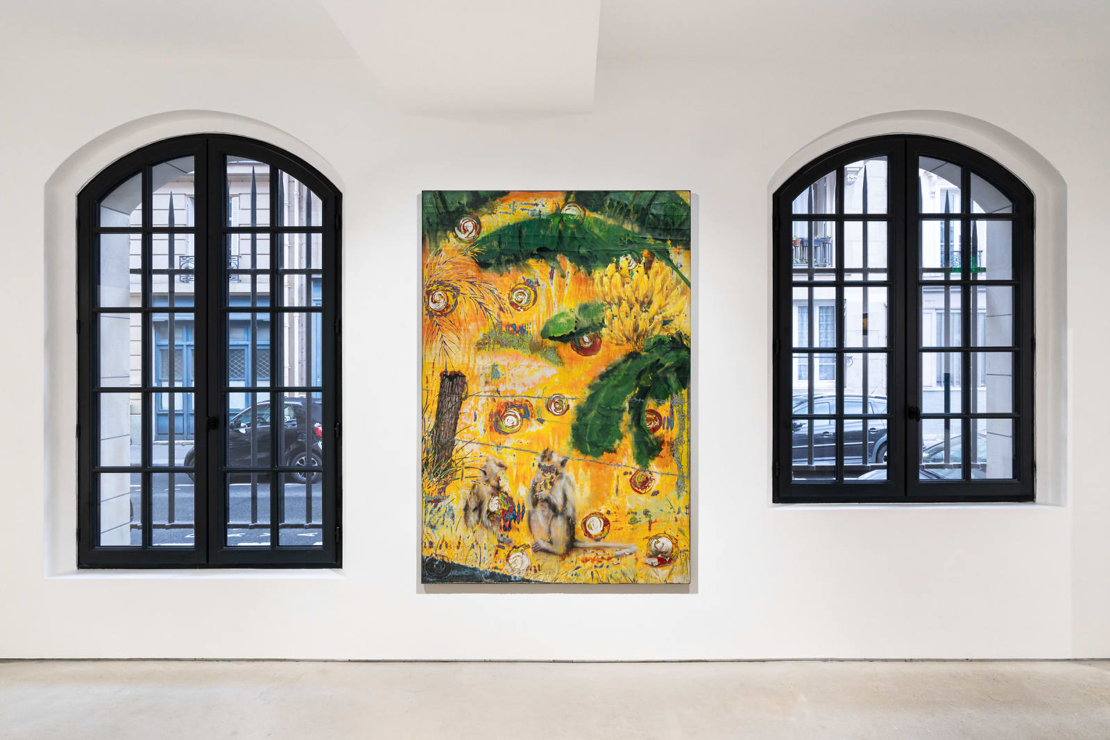 Dennis Miranda Zamorano, A negotiation is a meeting (stealing bananas), 2023