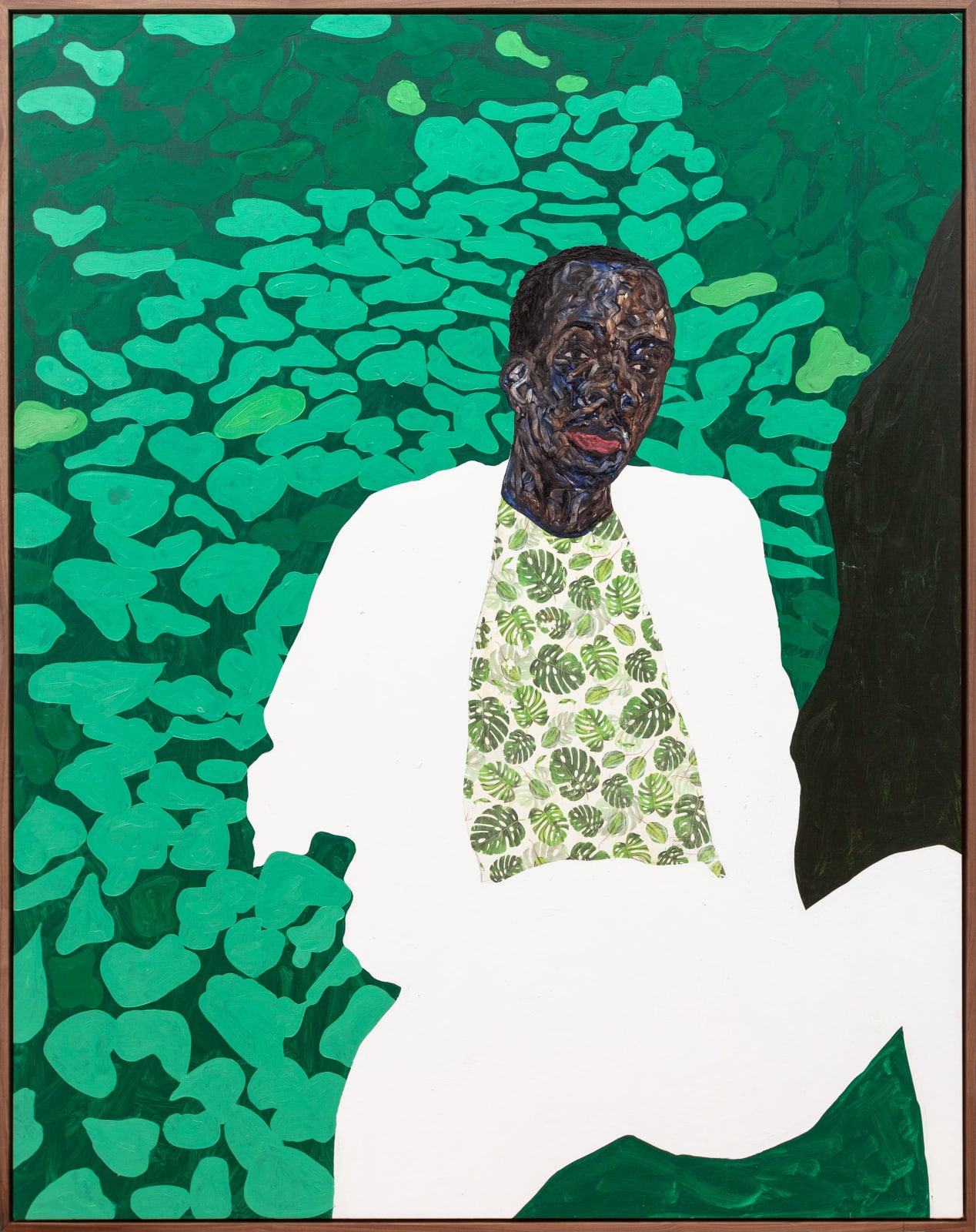 Amoako Boafo, GREEN PETALS, 2022
