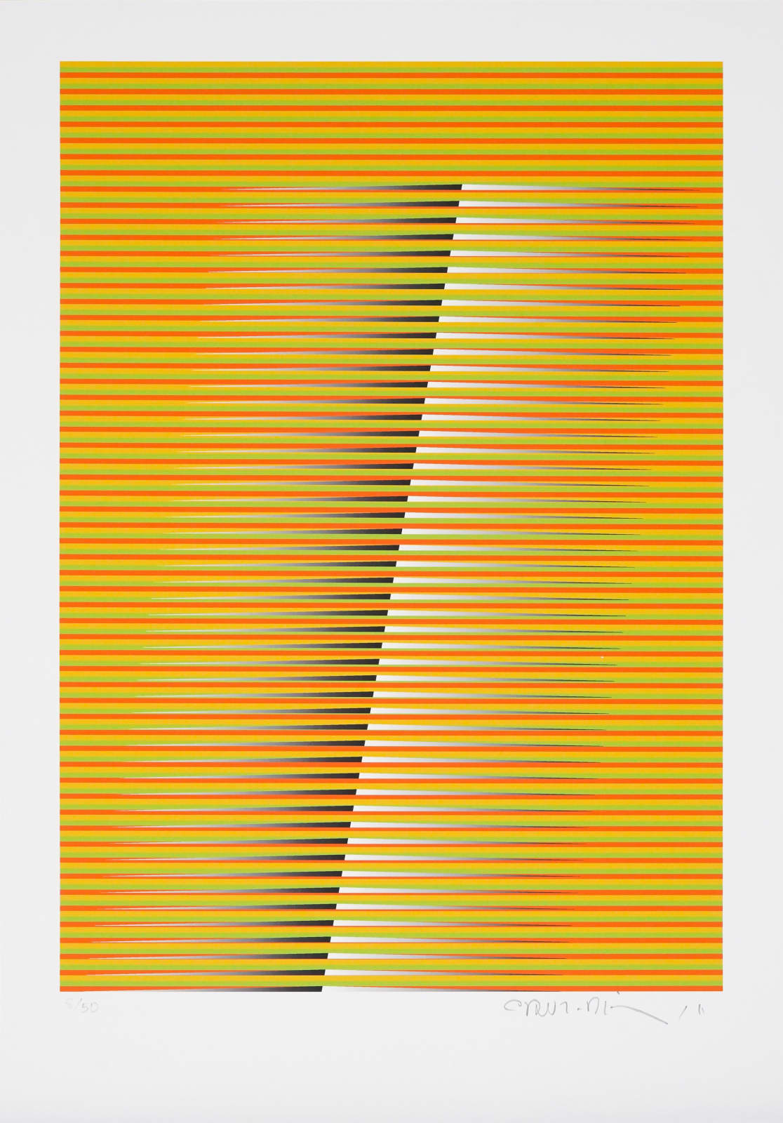 Carlos Cruz-Diez, Induction Chromatique Navidad 1A, 2010