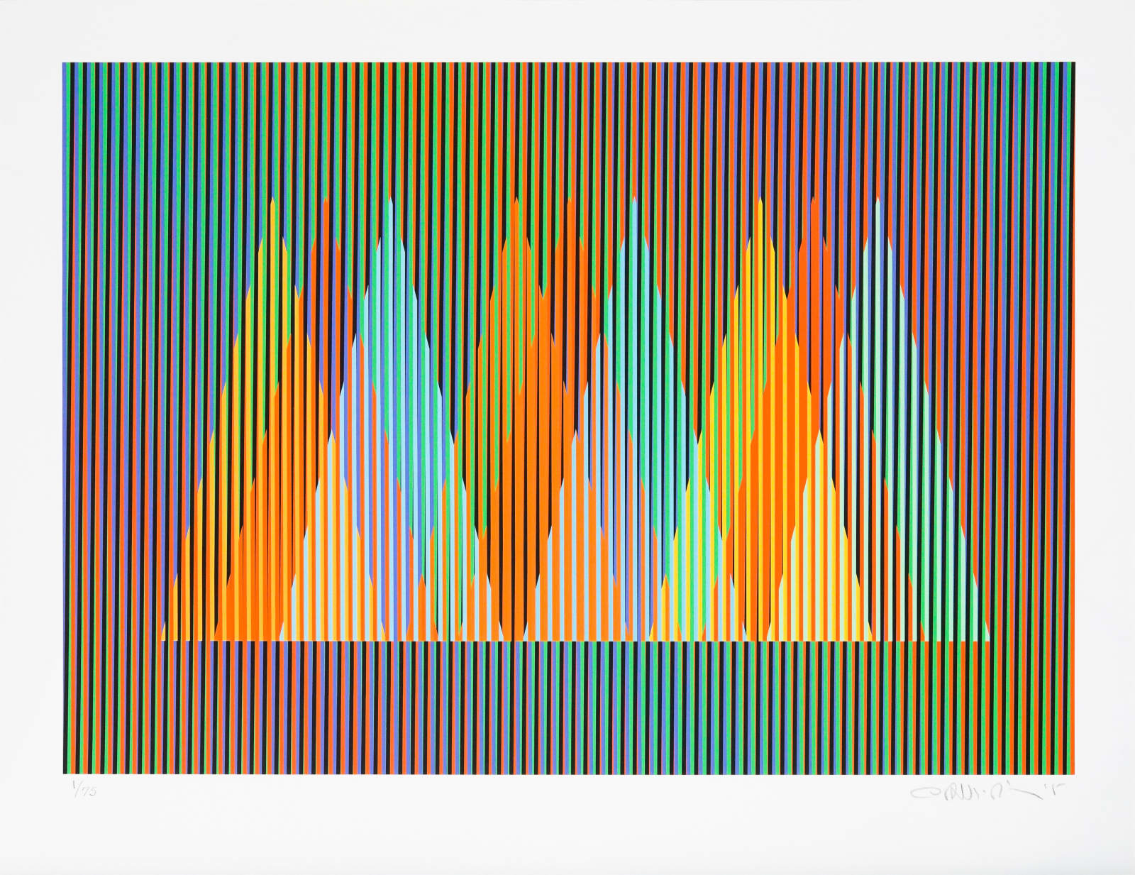 Carlos Cruz-Diez, Serie Cardíaca Triángulo 2, 2015