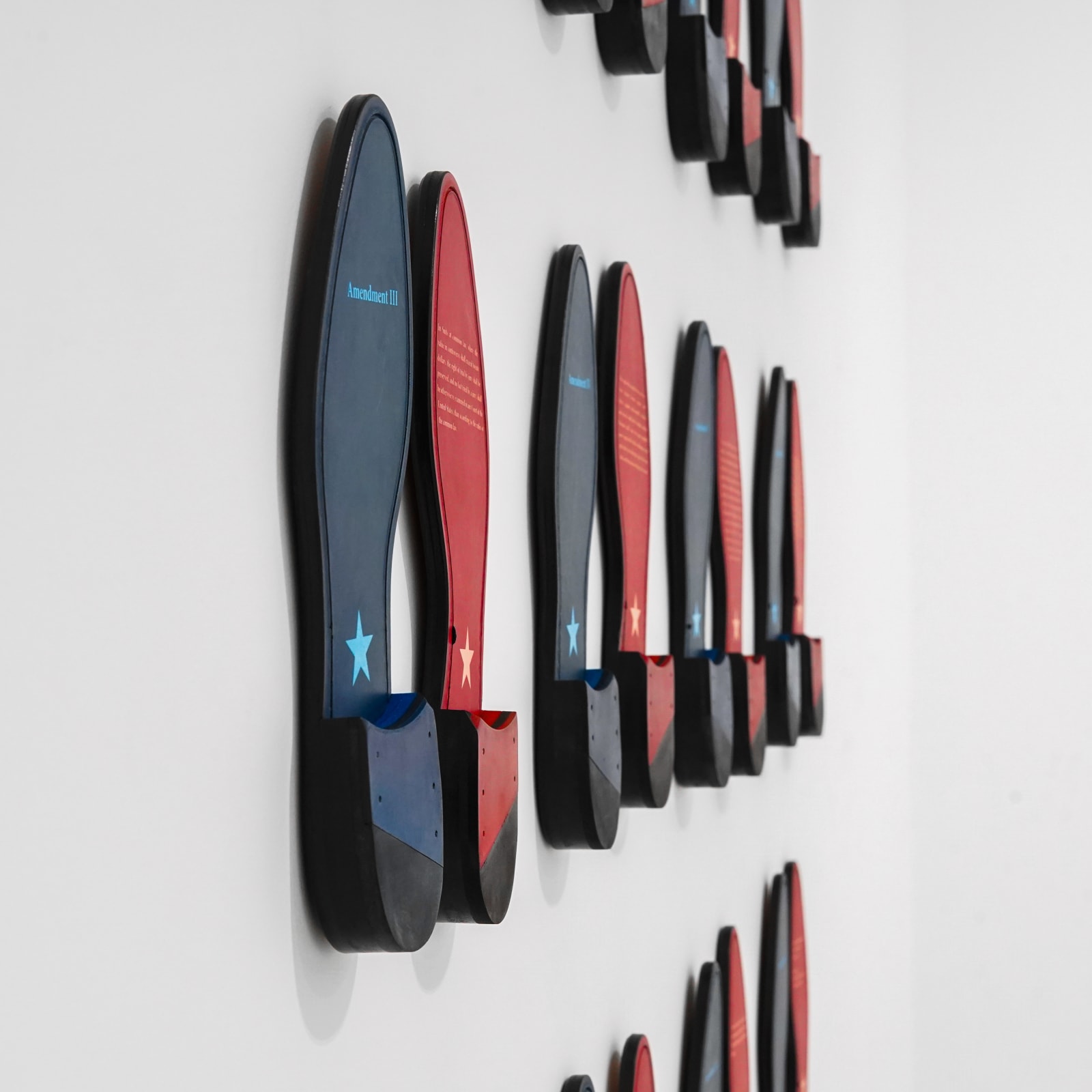 Eugenio Merino, Stepping on the bill of rights, 2018