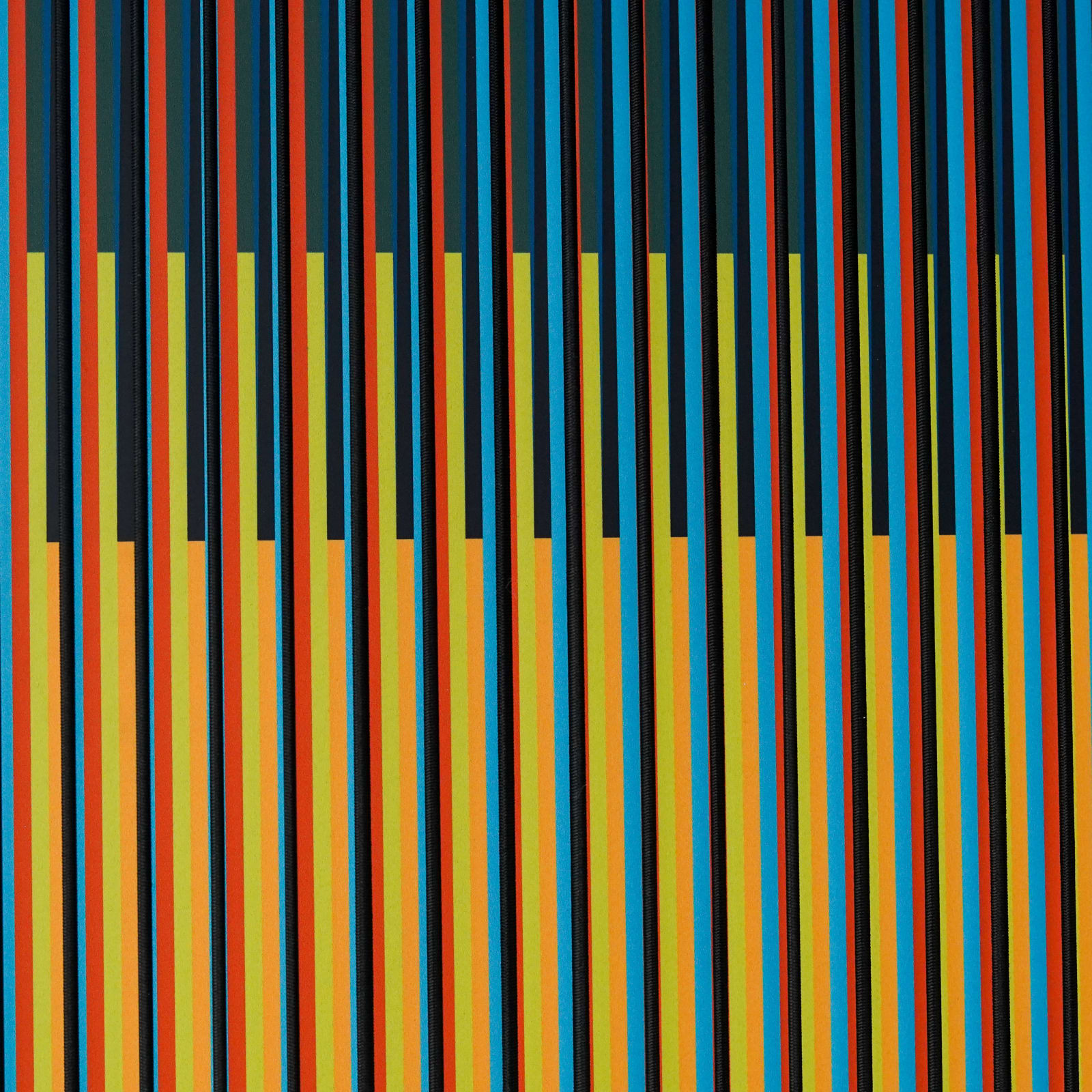 Carlos Cruz-Diez, Cromointerferencia Espacial 46, 2017