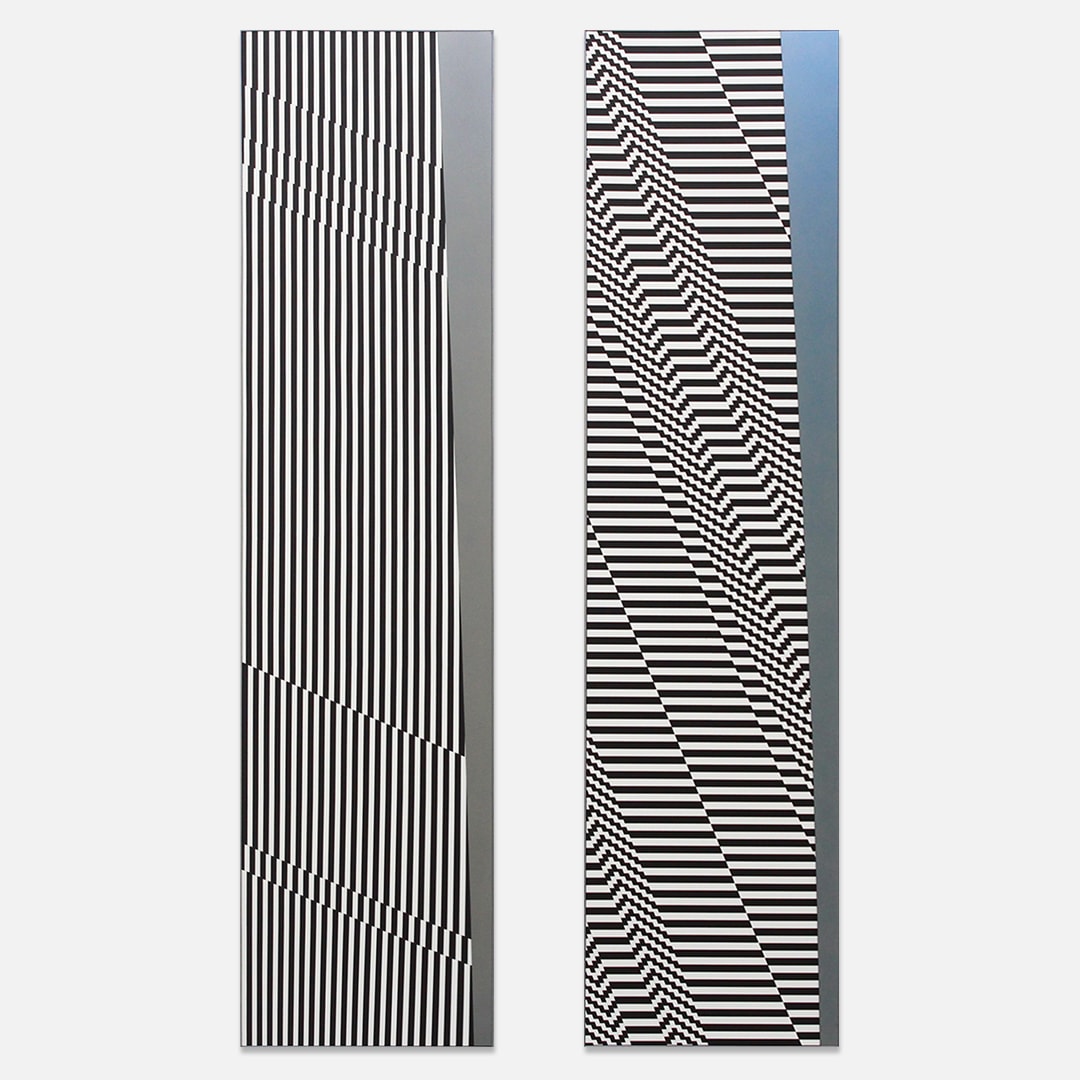 Felipe Pantone, Diptico W3 Dynamica 6 y 7, 2018