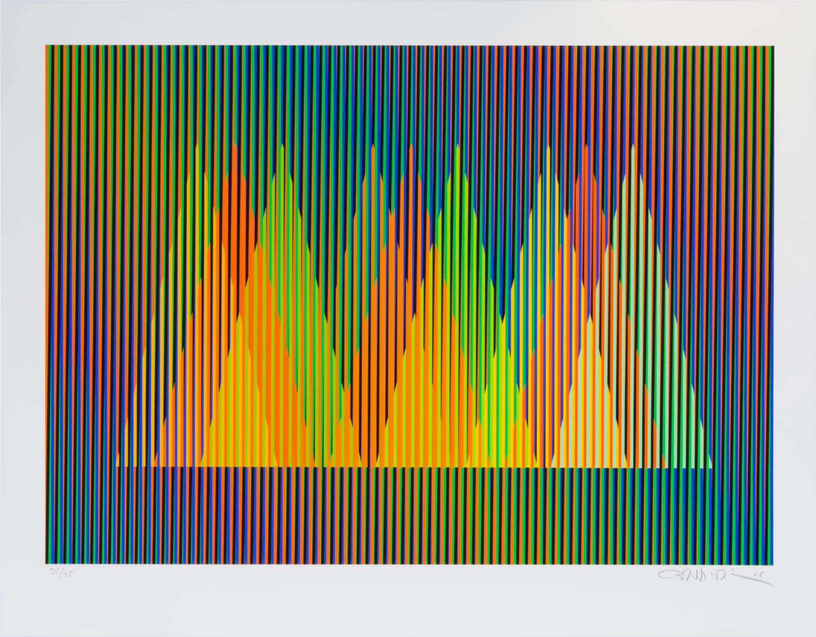 Carlos Cruz-Diez, Serie Cardíaca Triángulo 1, 2015