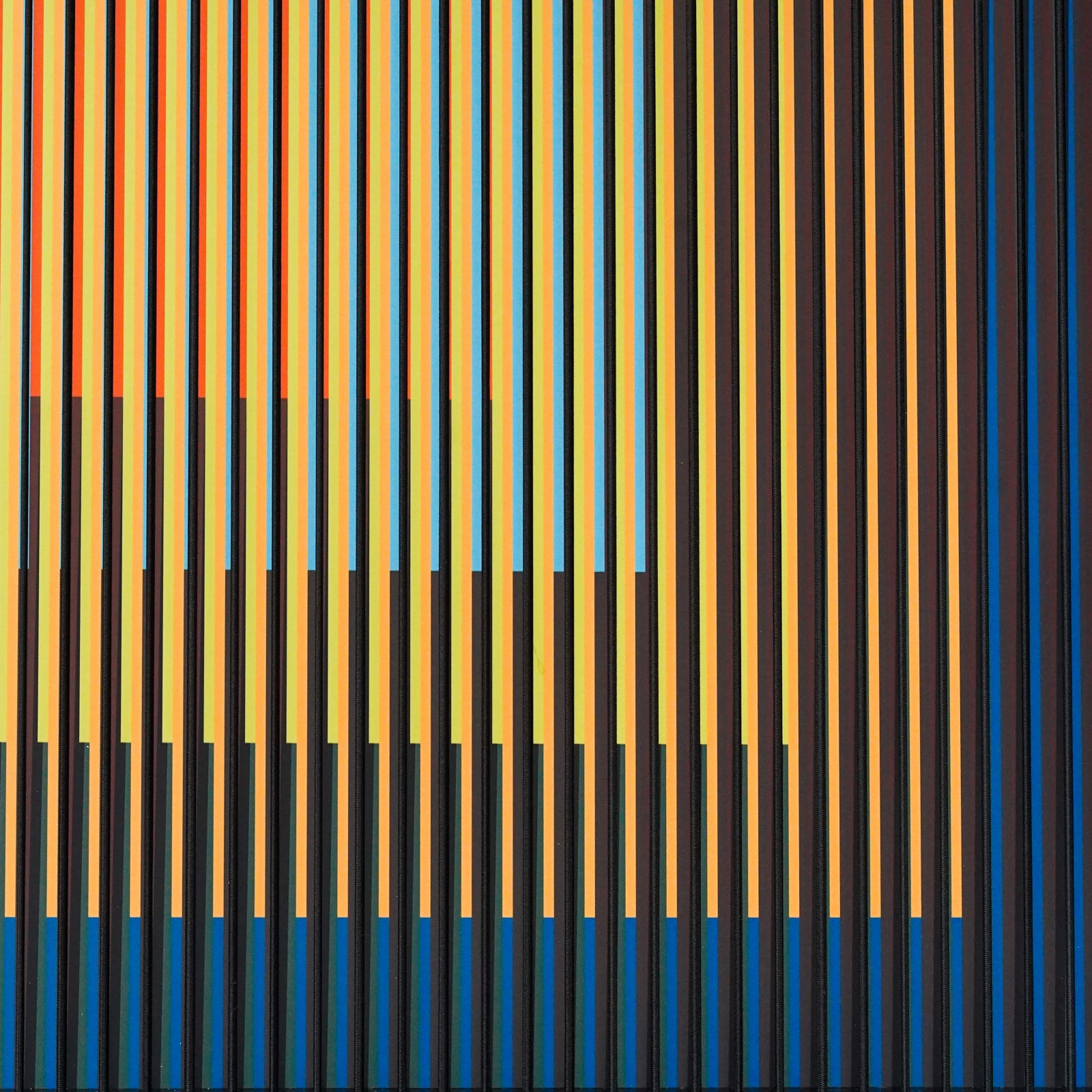 Carlos Cruz-Diez, Cromointerferencia Espacial 46, 2017