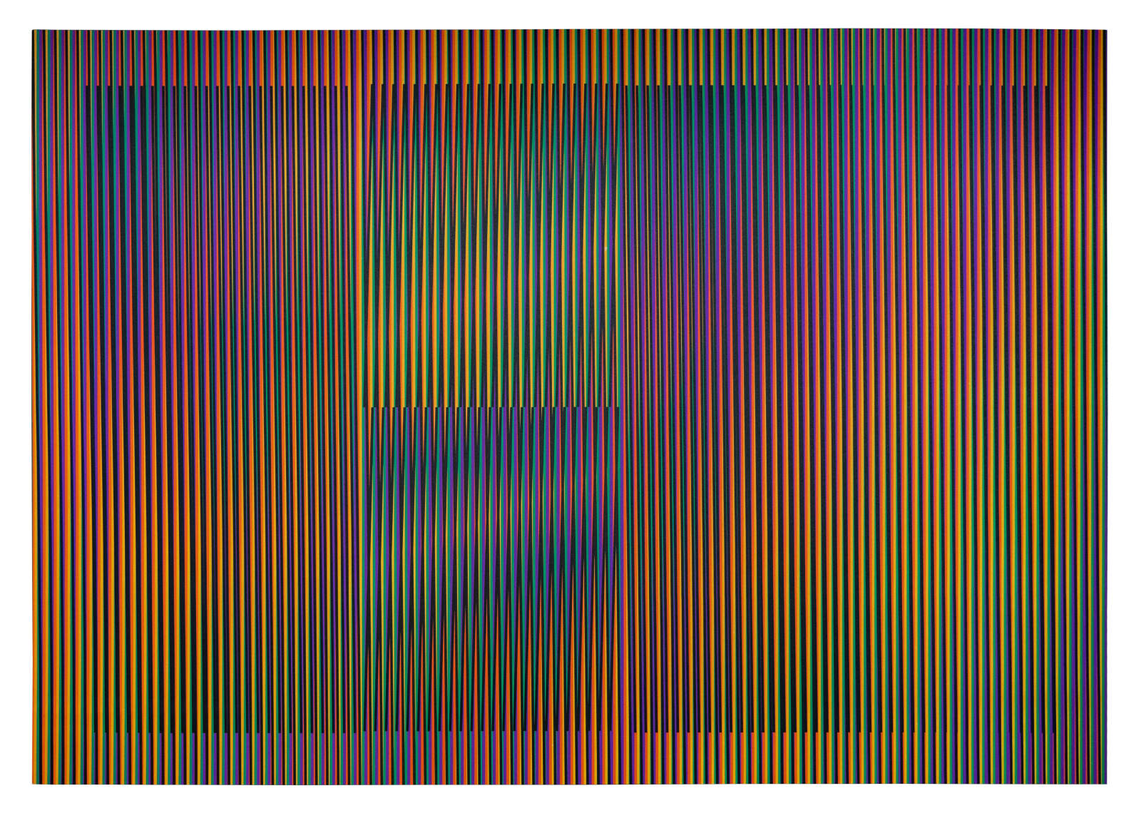 Carlos Cruz-Diez, Color Aditivo Cantarrana 2, 2016