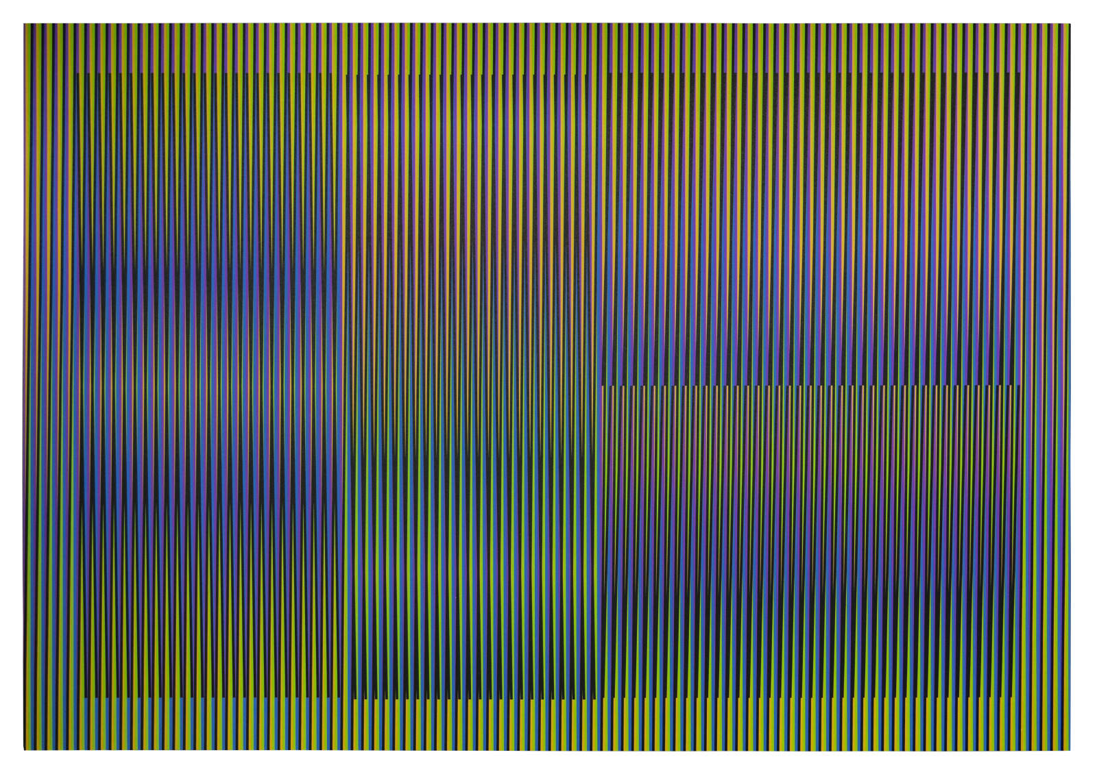 Carlos Cruz-Diez, Inducción Cromática Cantarrana 3, 2016