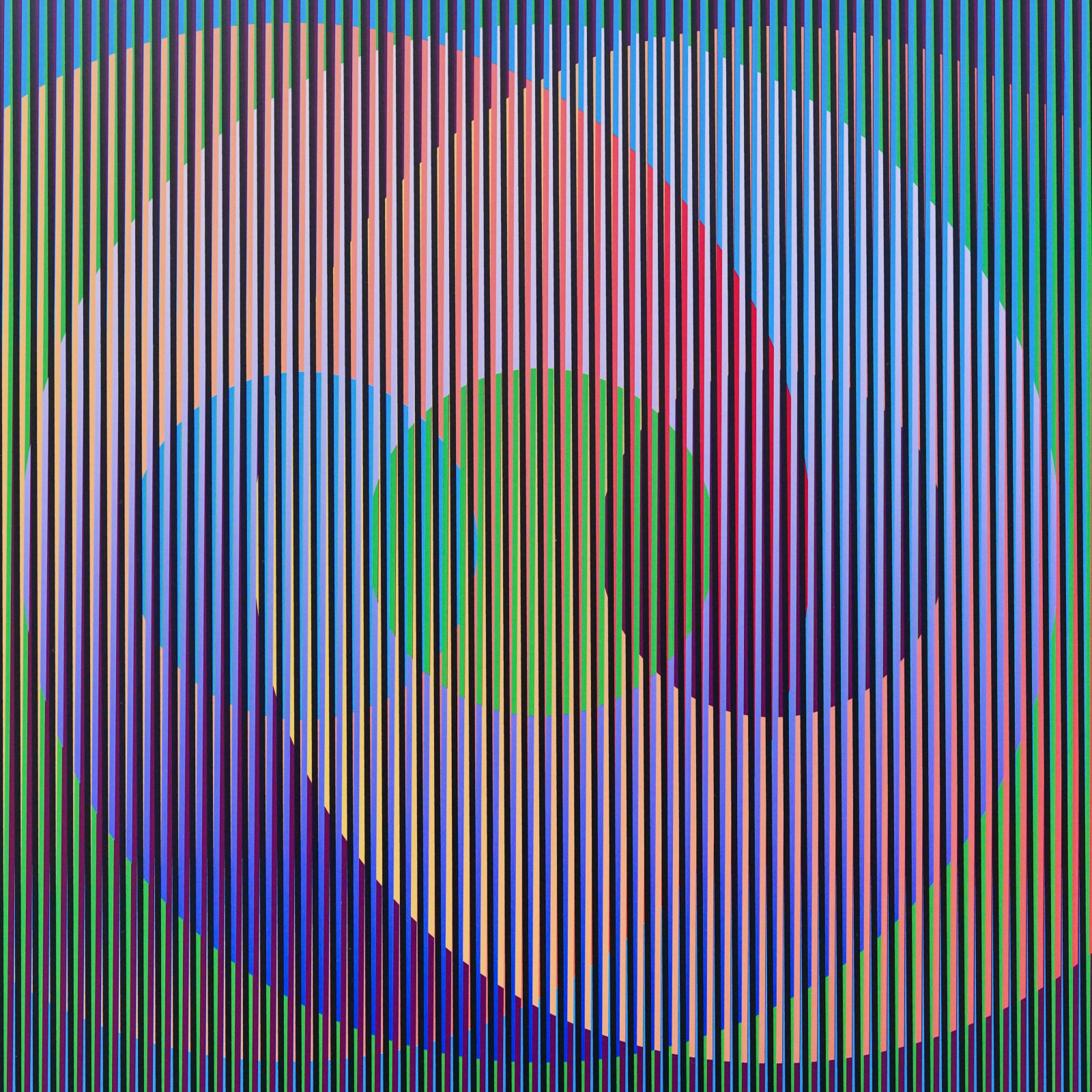 Carlos Cruz-Diez, Color Aditivo Circulos 1, 2010