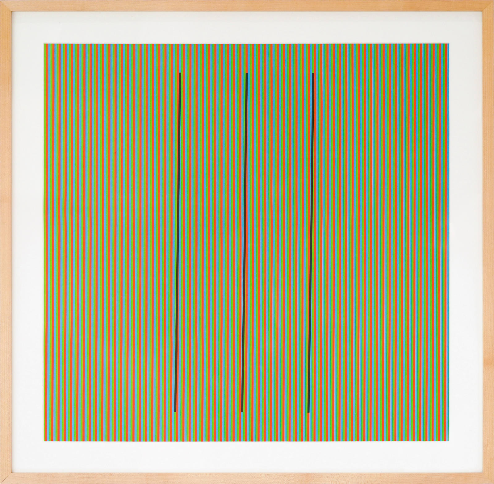 Carlos Cruz-Diez, Addition Chromatique RGB Serie Semana Sábado, 2013