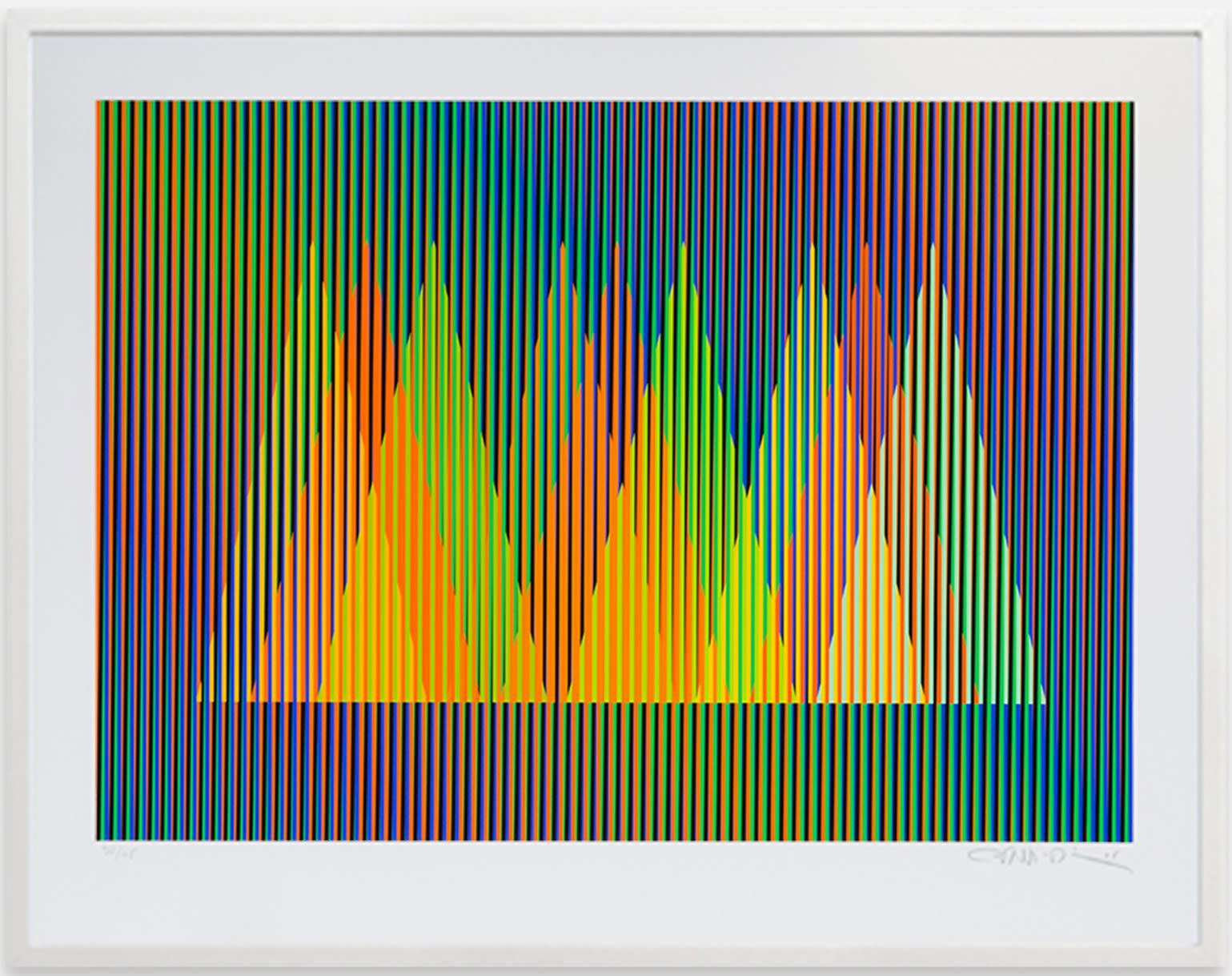 Carlos Cruz-Diez, Serie Cardíaca Triángulo 1, 2015
