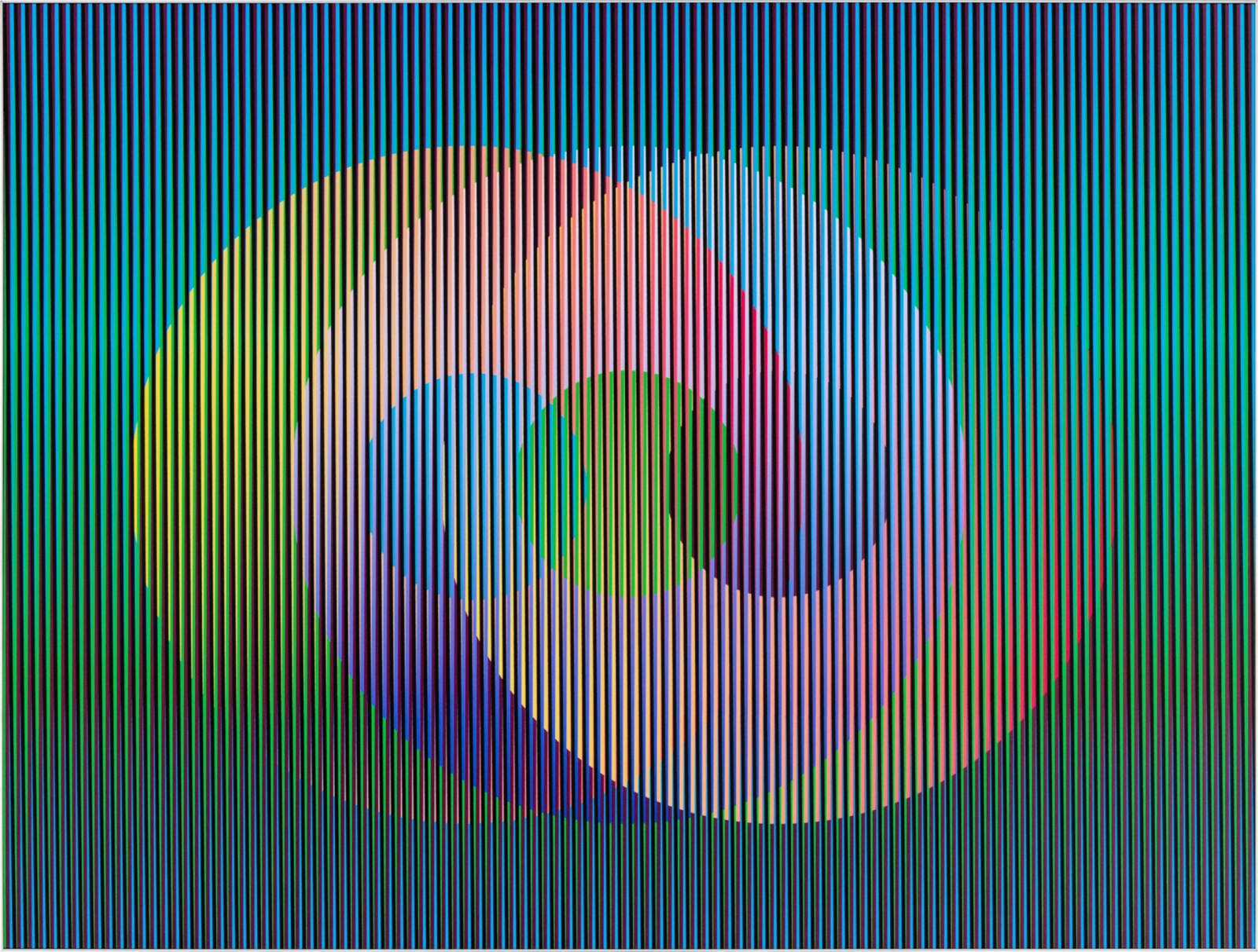 Carlos Cruz-Diez, Color Aditivo Circulos 1, 2010