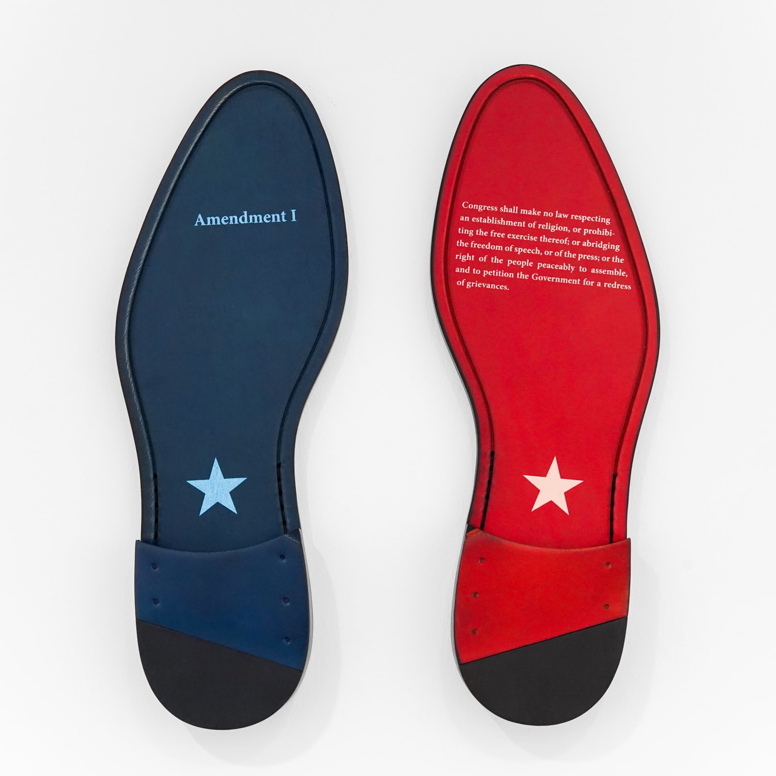 Eugenio Merino, Stepping on the bill of rights, 2018