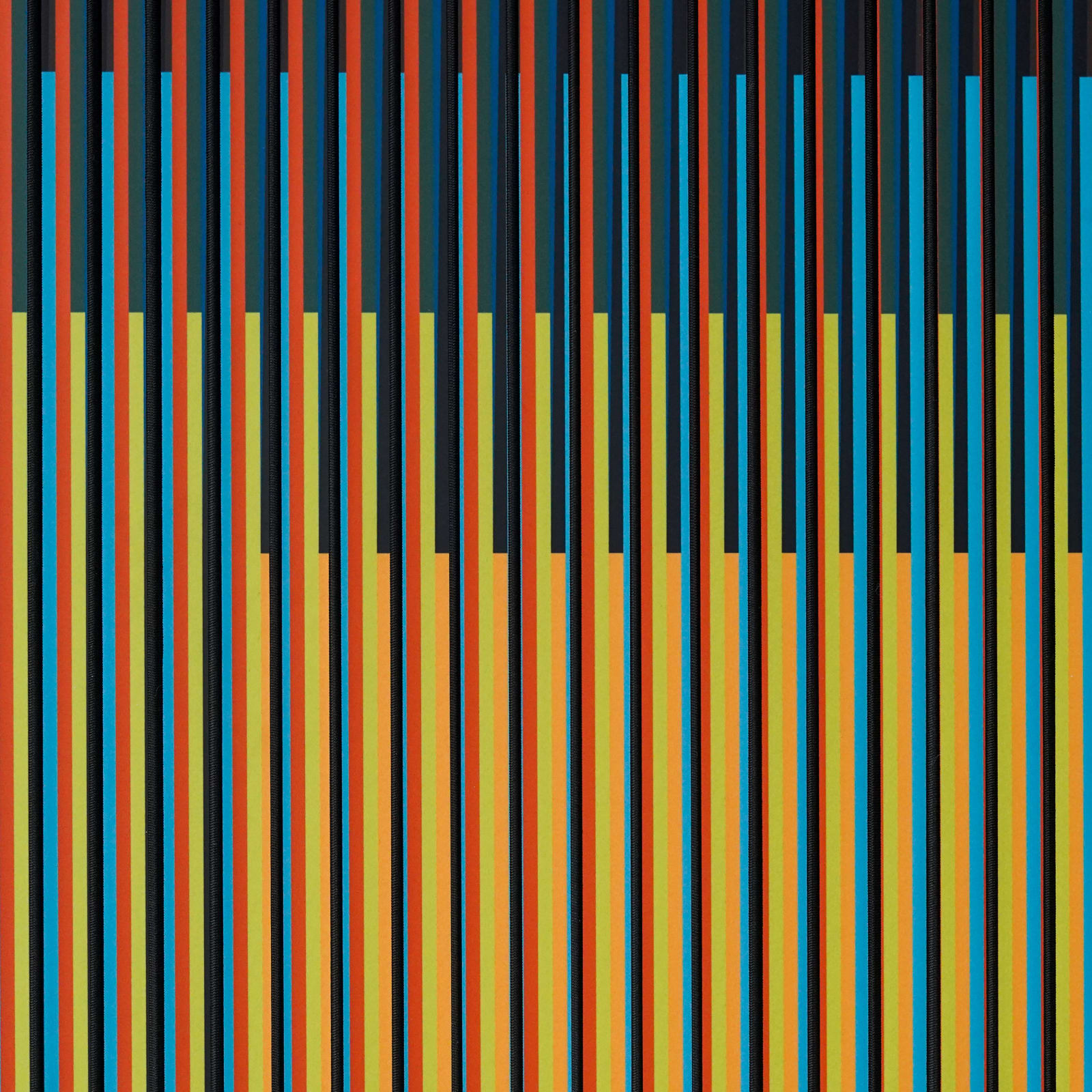 Carlos Cruz-Diez, Cromointerferencia Espacial 46, 2017