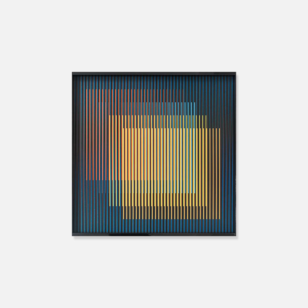 Carlos Cruz-Diez, Cromointerferencia Espacial 46, 2017