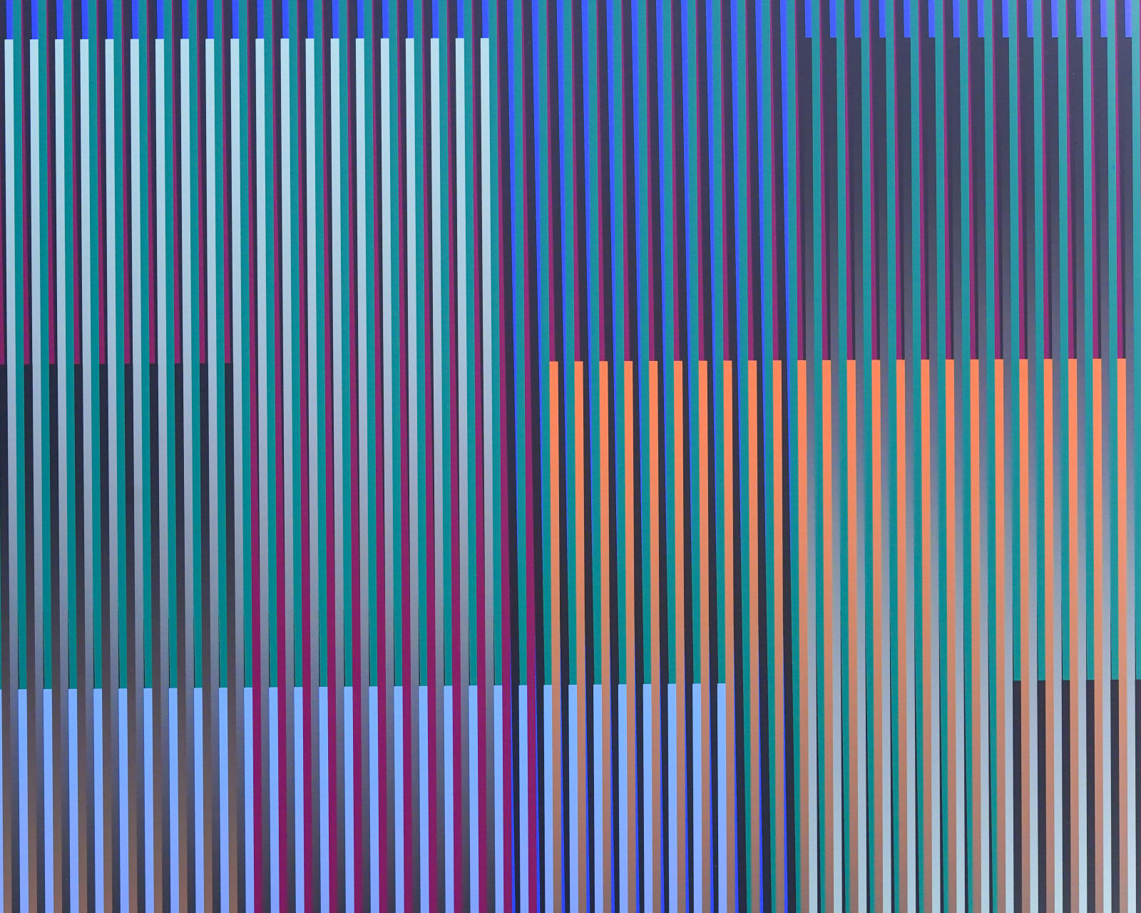 Carlos Cruz-Diez, Color Aditivo Serie Caracas B1, 2009