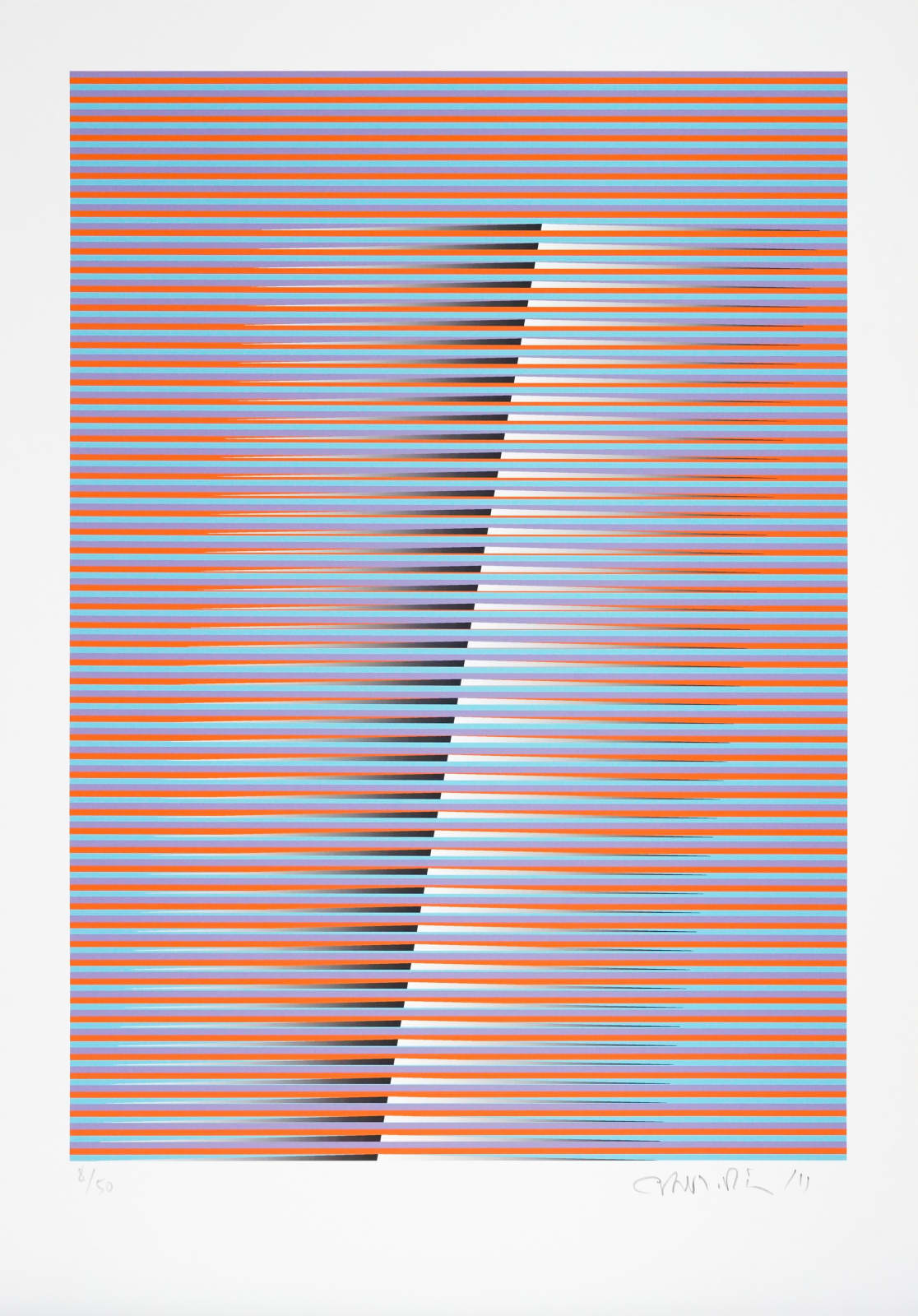 Carlos Cruz-Diez, Induction Chromatique Navidad 1H, 2010