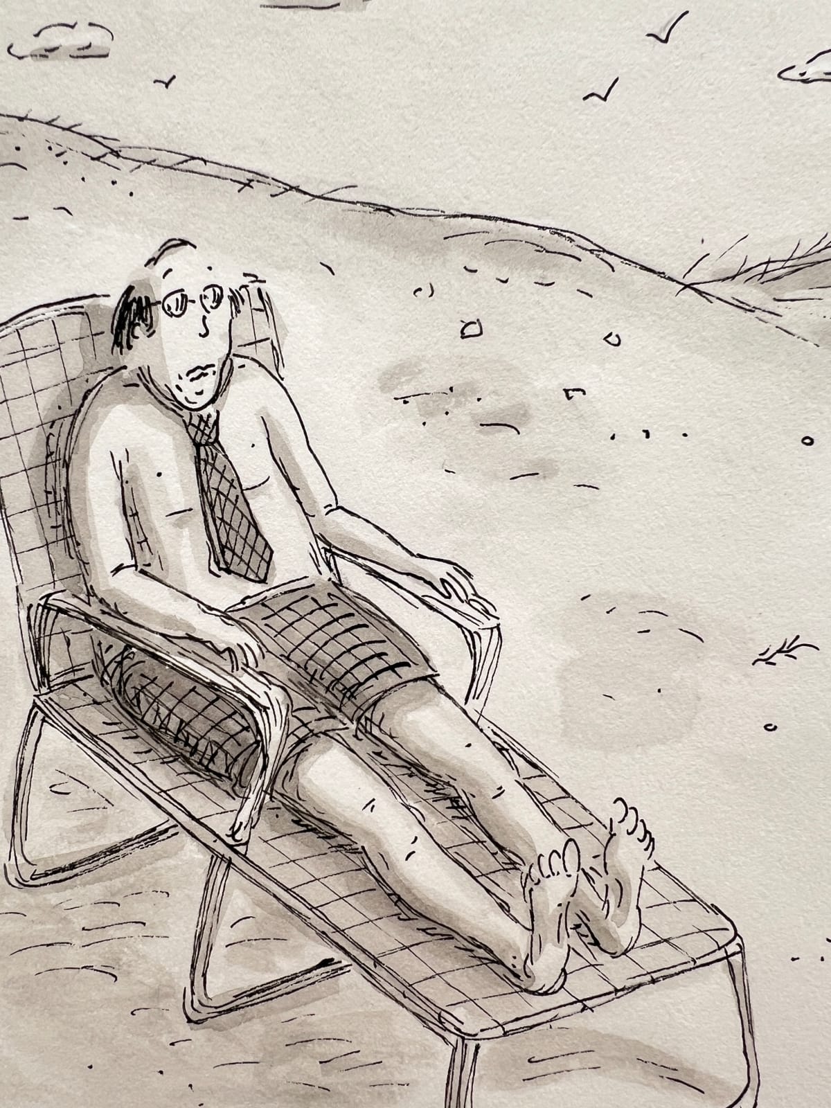 Roz Chast, The Midway Point of Vacation, 2004, July 5