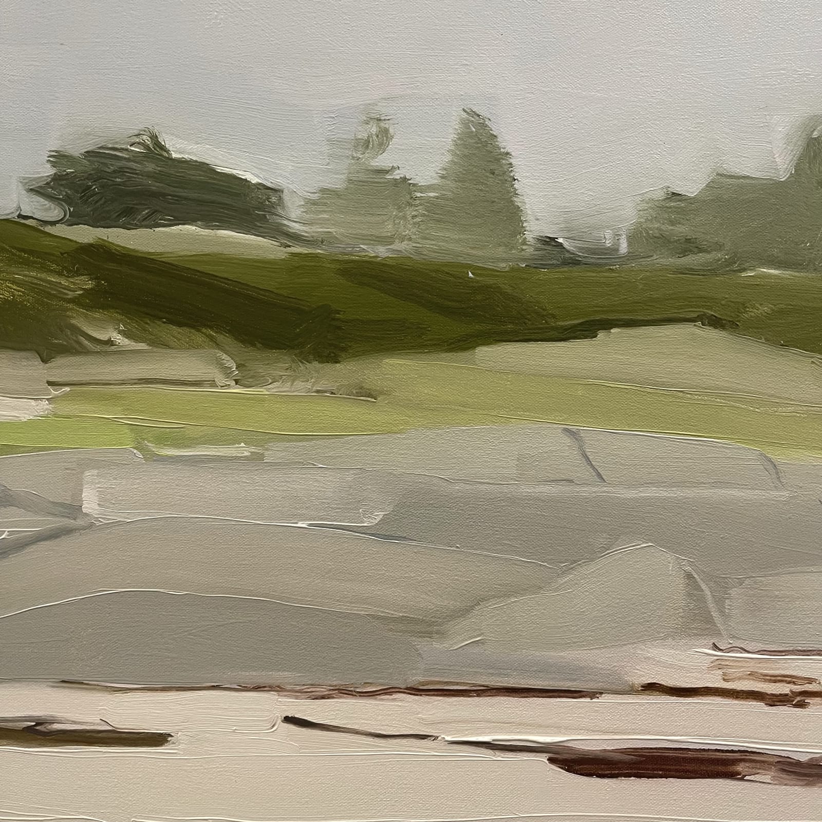 Sara MacCulloch, Beach from water, 2022