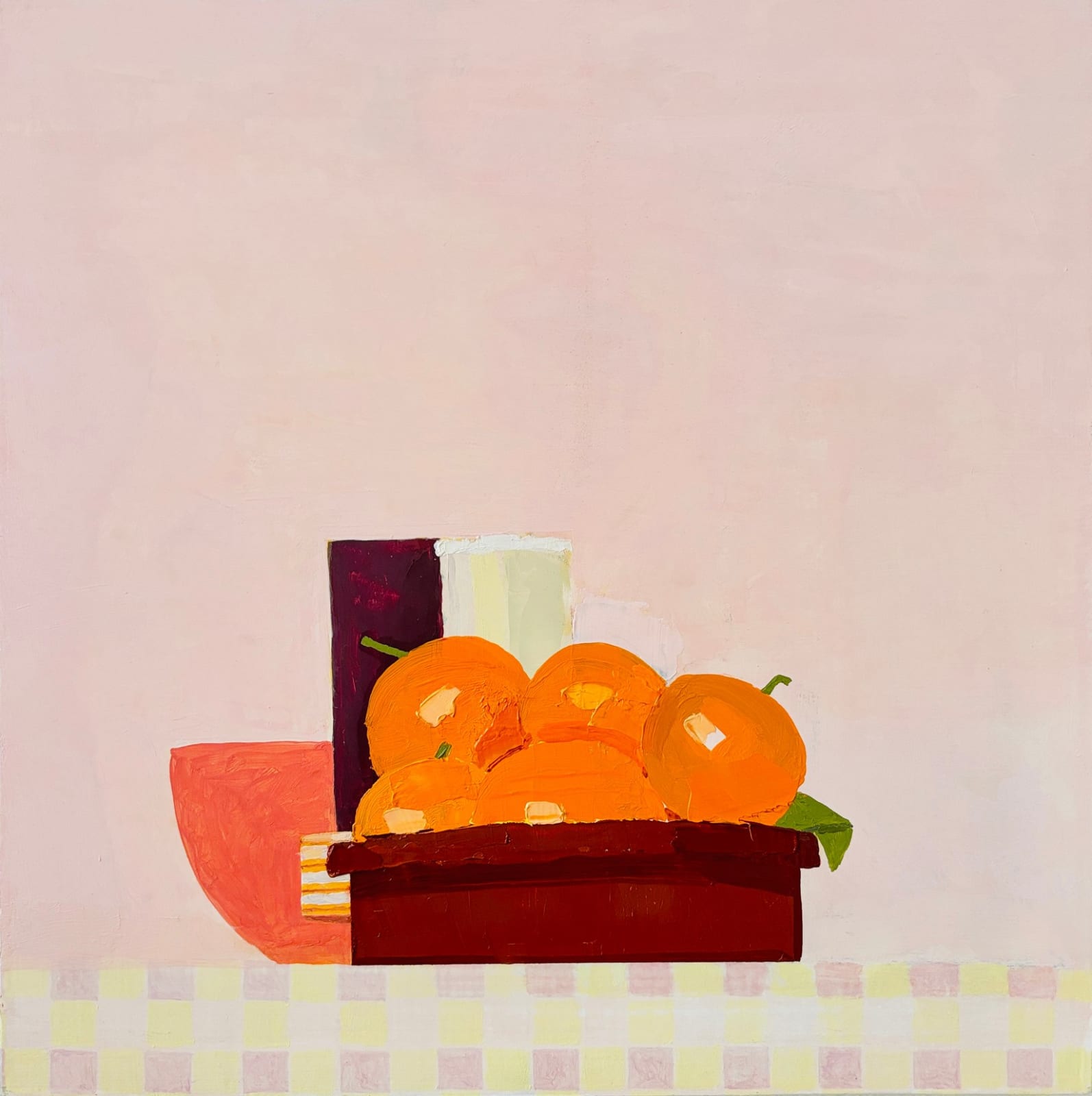 Sydney Licht, Still Life With Oranges in Clay Pot, 2024