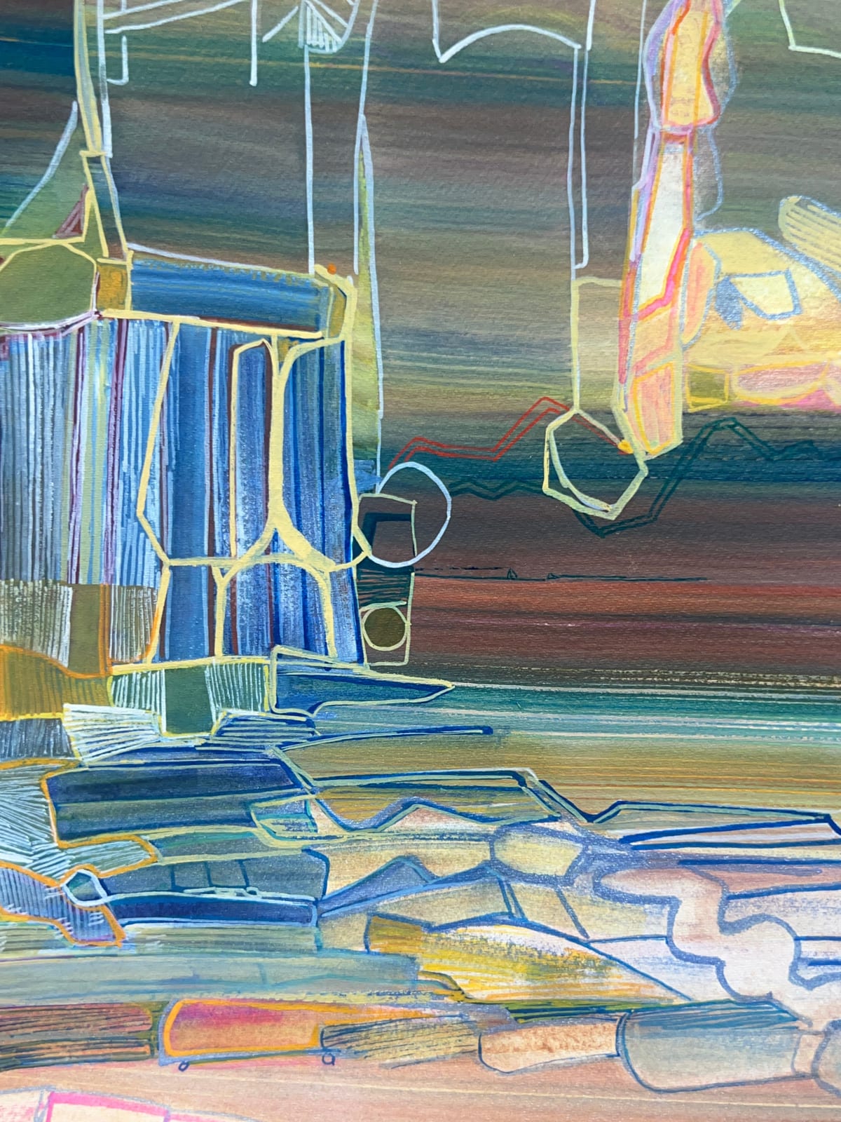 Josette Urso, Rocks And Sea Late, 2025